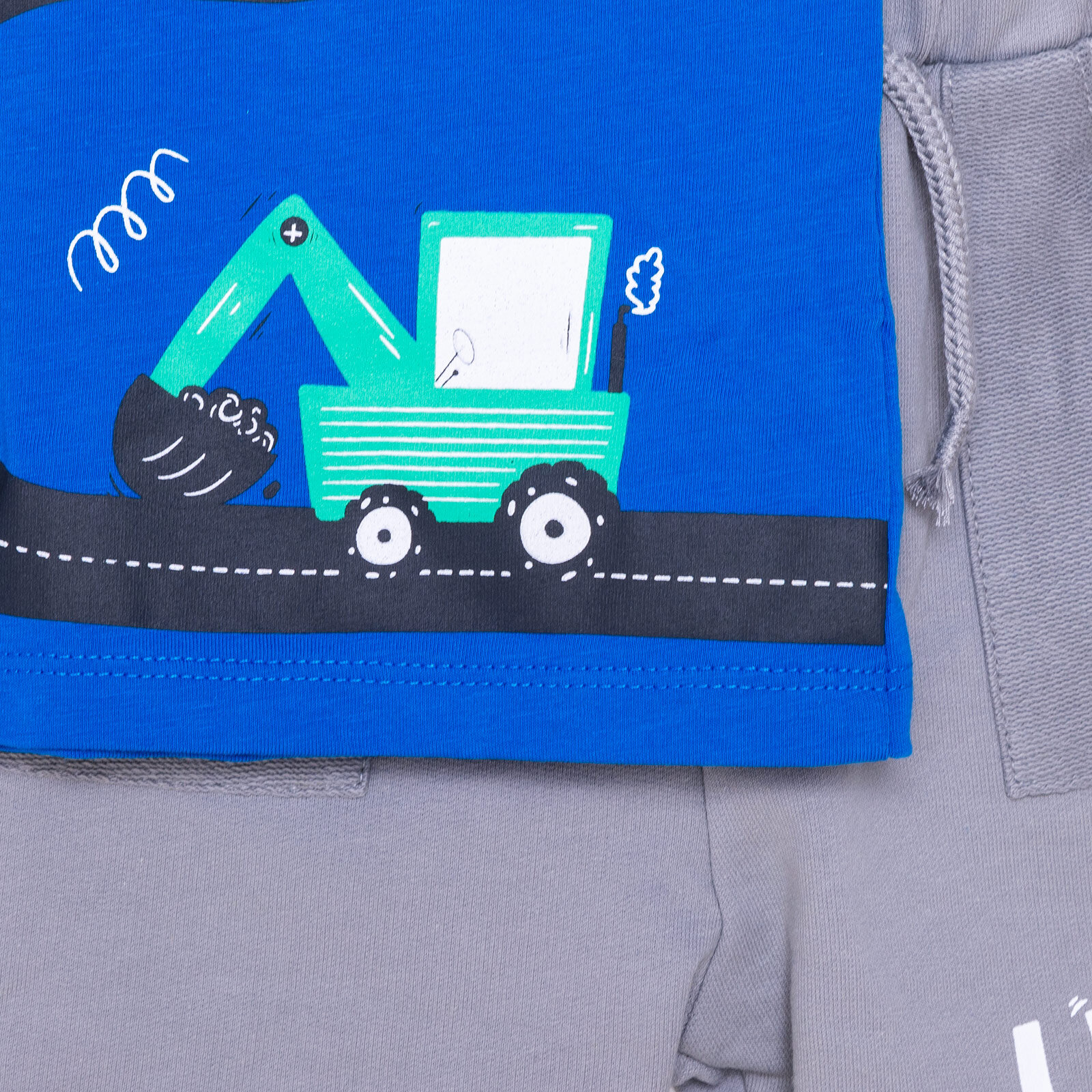 Cars&Roads Yol Baskılı Erkek Tshirt-Şort Erkek Bebek