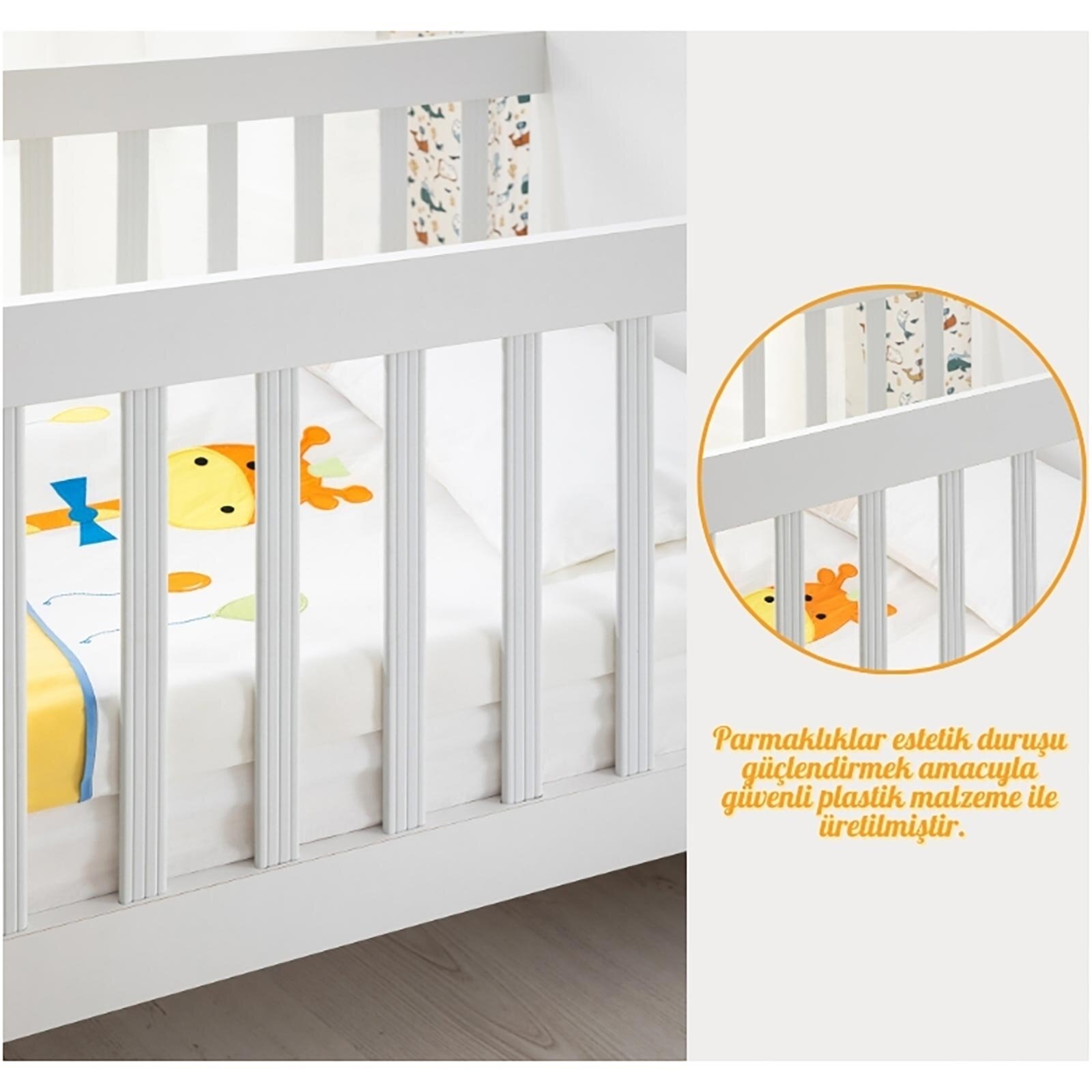 Crib2 Sallanabilir ve Sabitlenebilir Beşik 60x120 cm