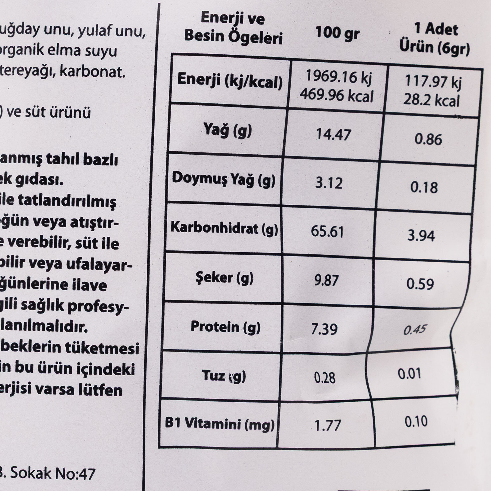 Bebek Bisküvisi 150 gr