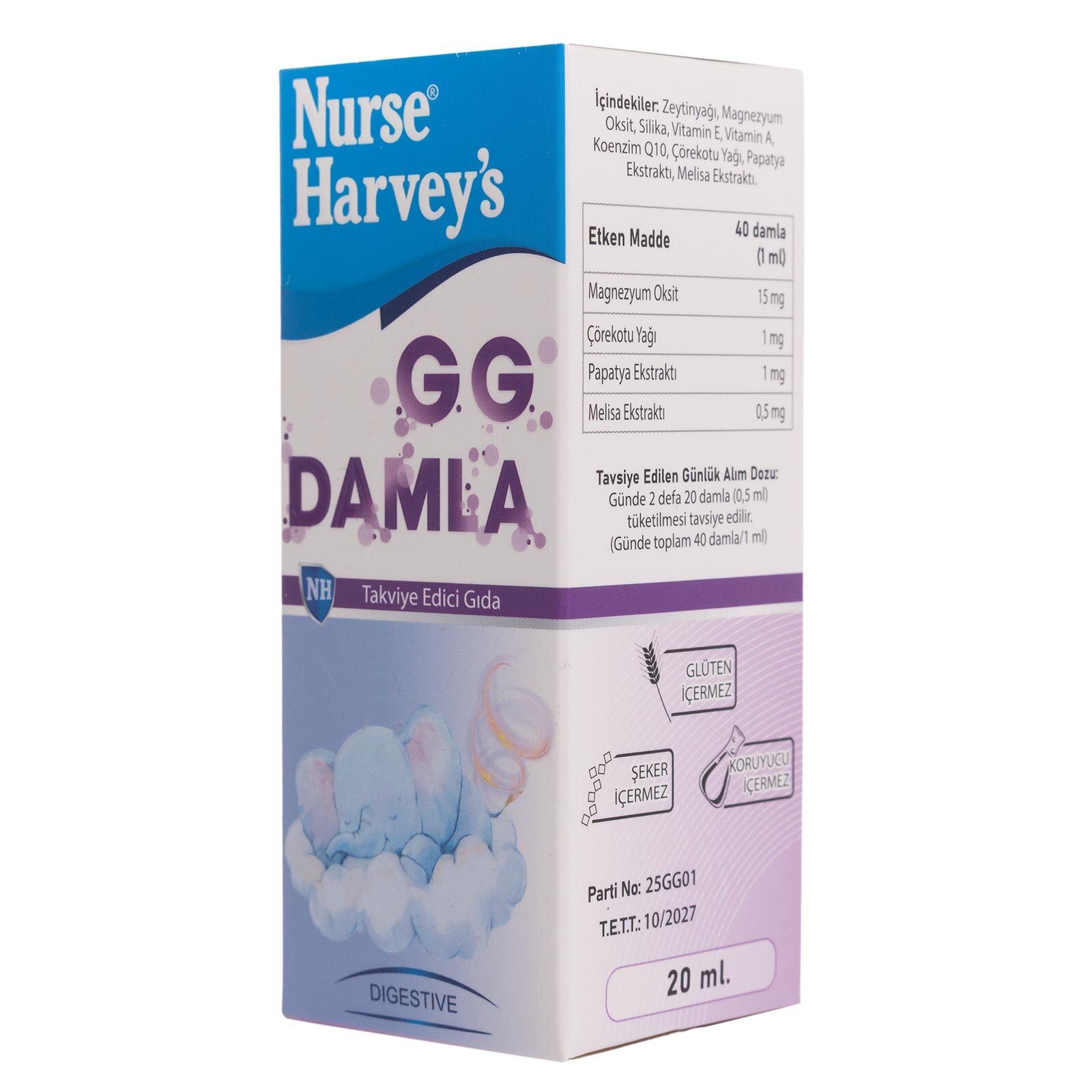 Bitkisel Gaz Giderici Damla 20 ml