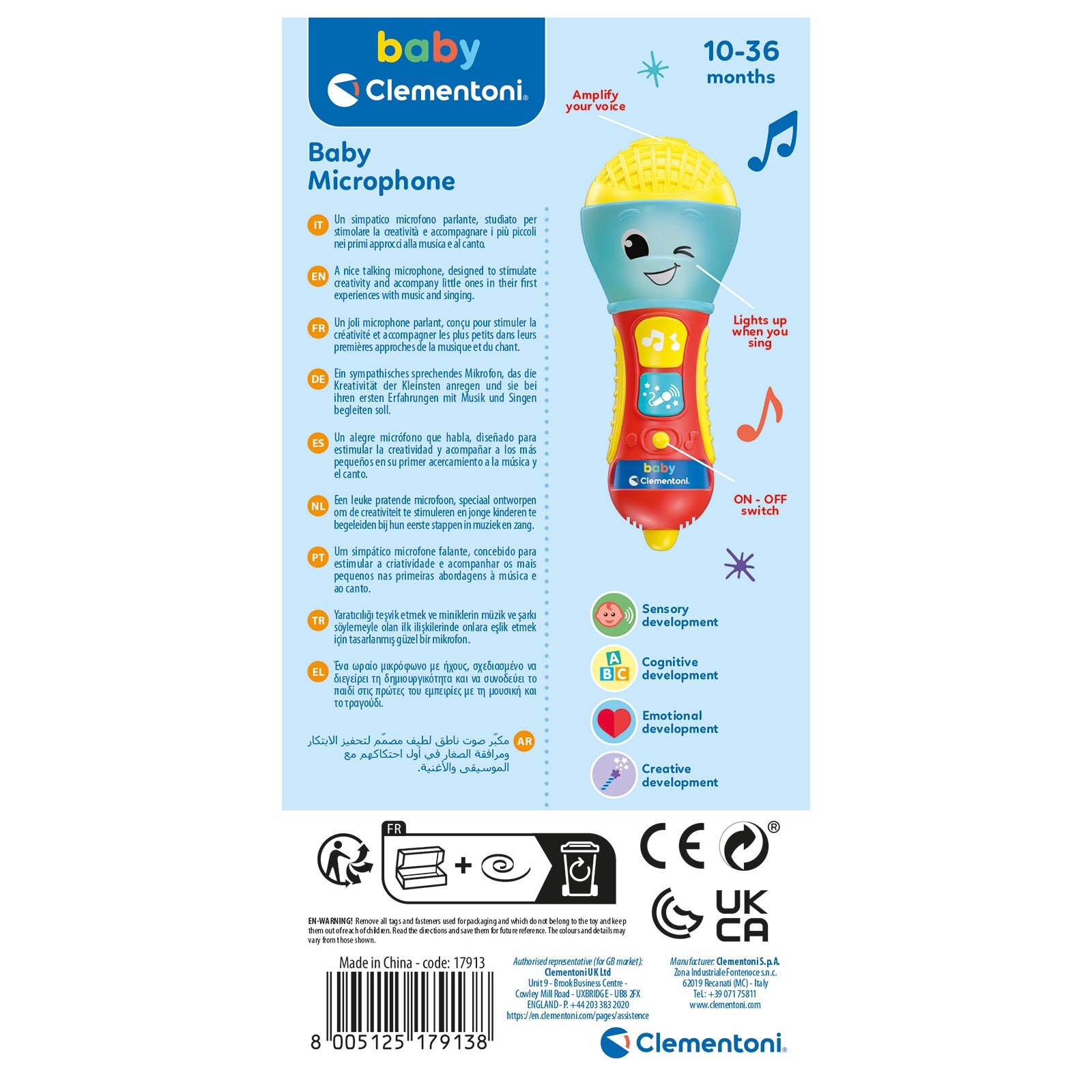 Baby Clementoni - Bebek Mikrofon Baby Clementoni - Bebek Mikrofon