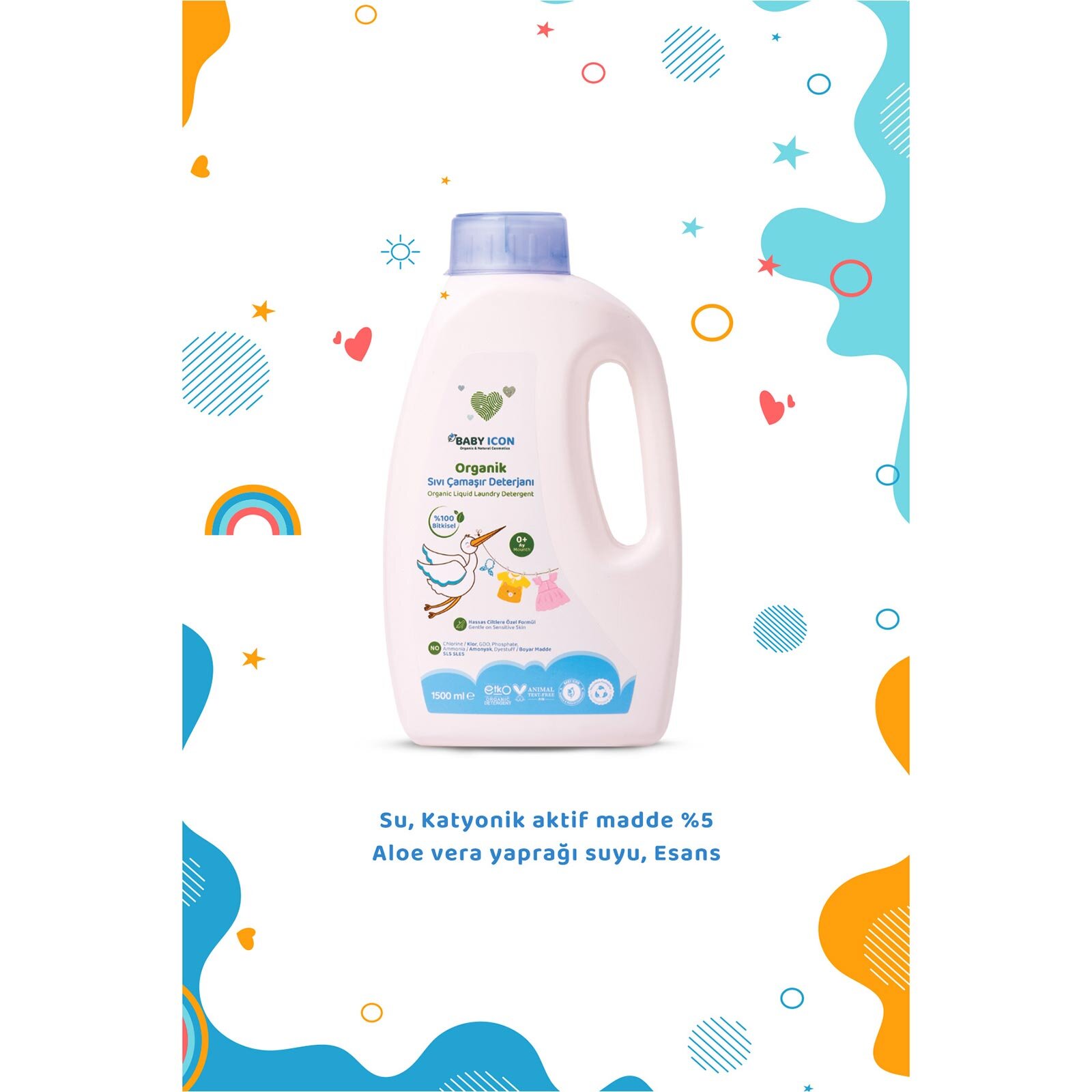 Baby İcon Çamaşır Detarjanı (1,5 LT)