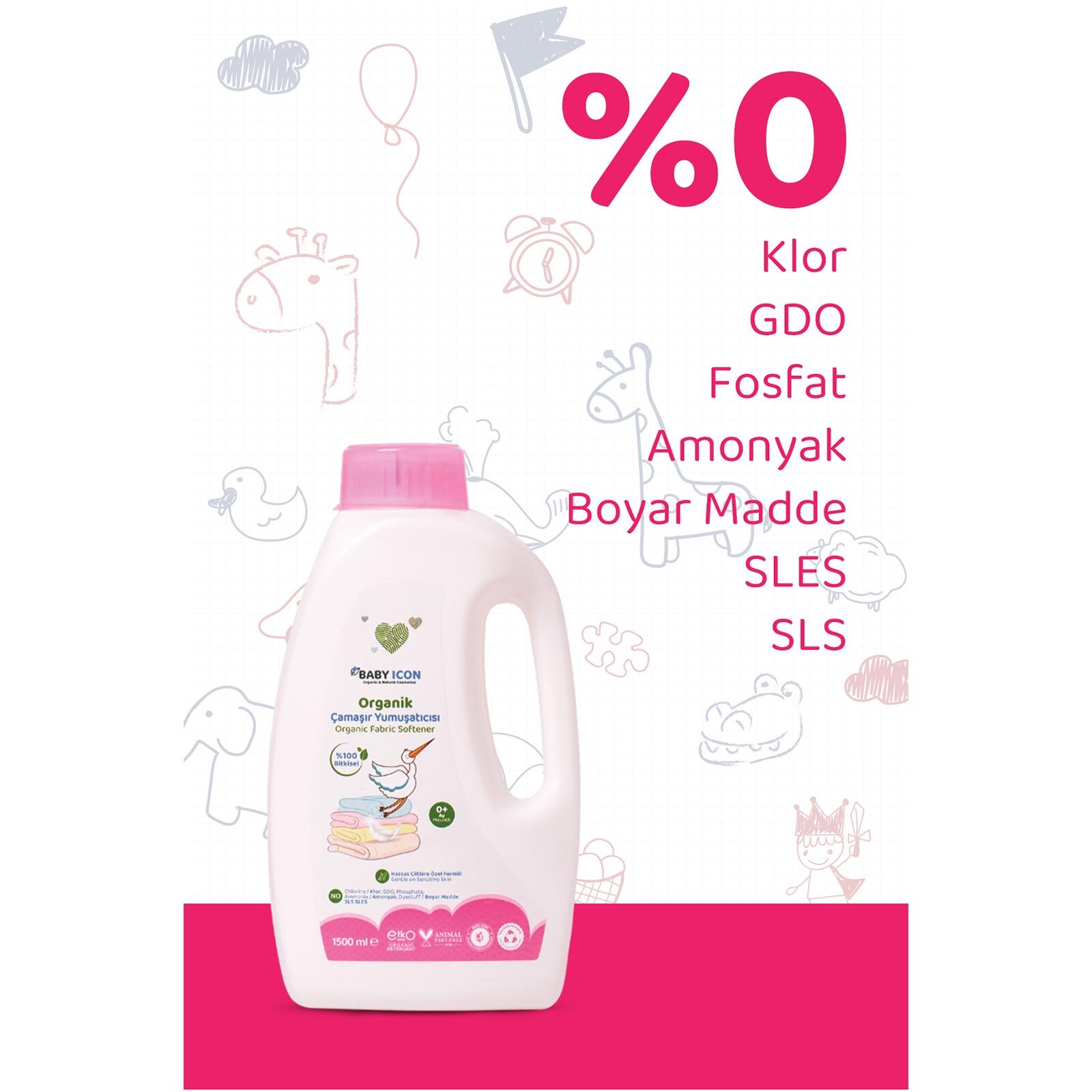 Baby İcon Çamaşır Yumuşatıcısı (1,5 LT)