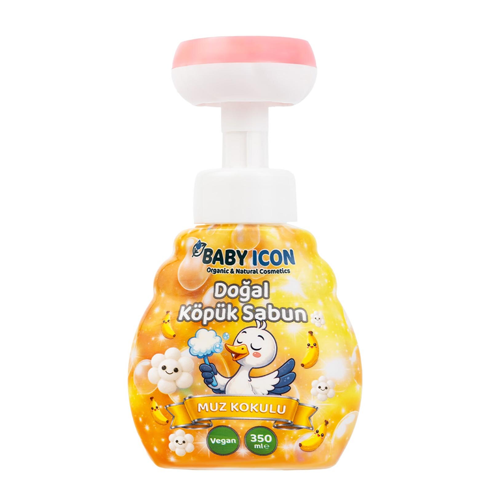 Baby İcon Doğal köpük sabun çiçek form muzlu 350 ml