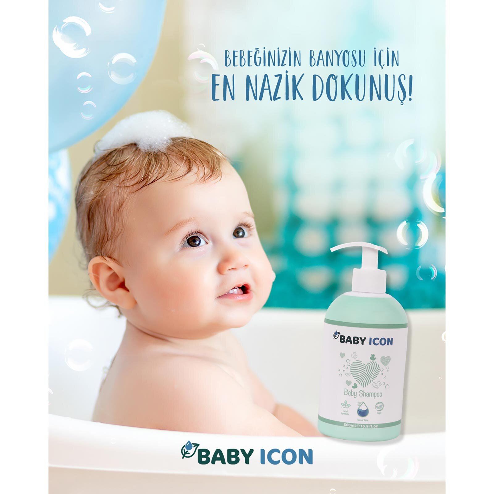 Baby İcon Saç ve Vücut Bebek Şampuanı (300 ML)