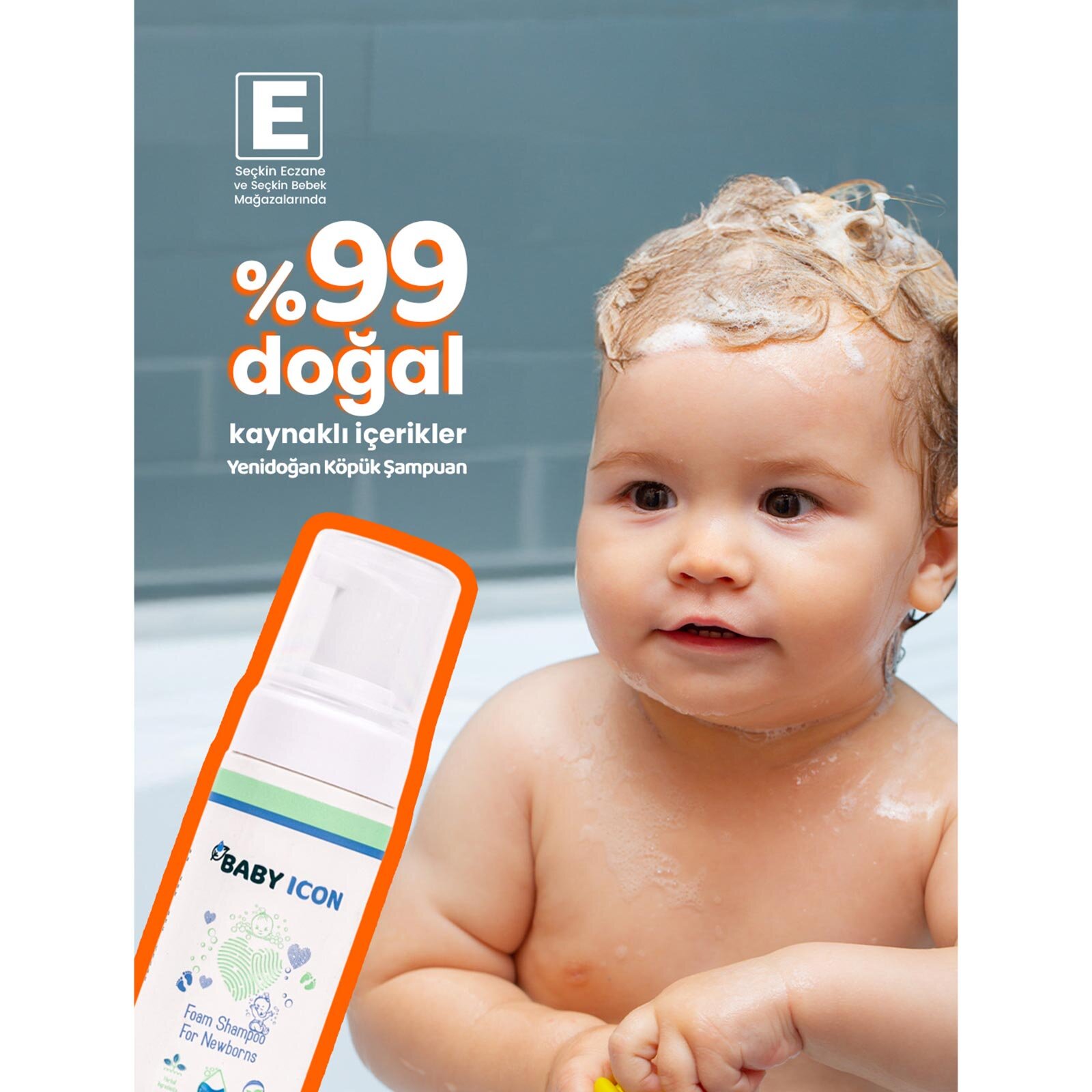 Baby İcon Yeni Doğan Konak Önleyici Köpük Şampuan (150 ML)