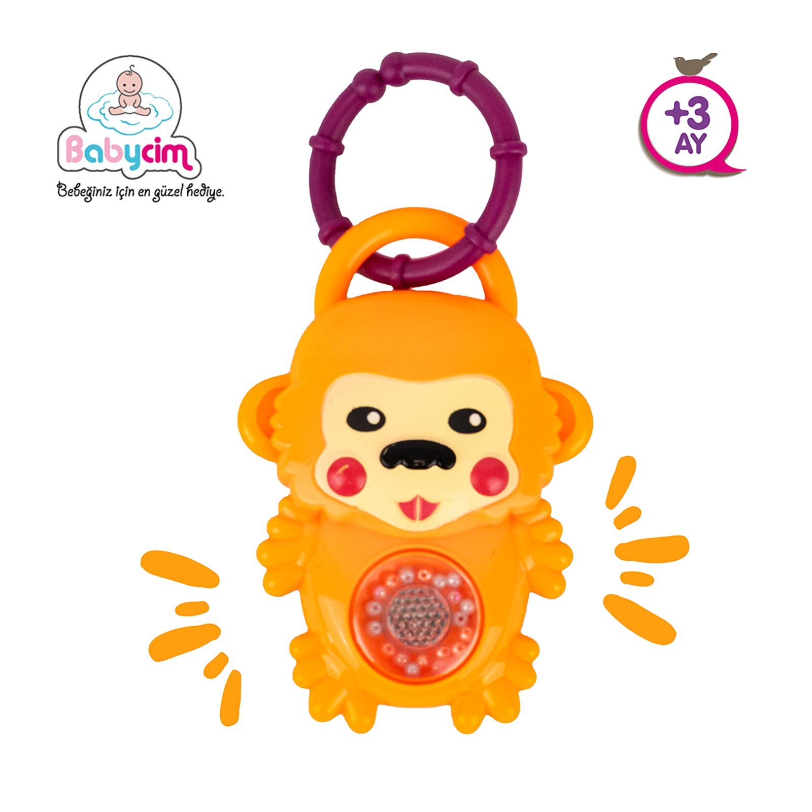 Babycim Neşeli Sesli Pilli Çıngırak Babycim Neşeli Sesli Pilli Çıngırak