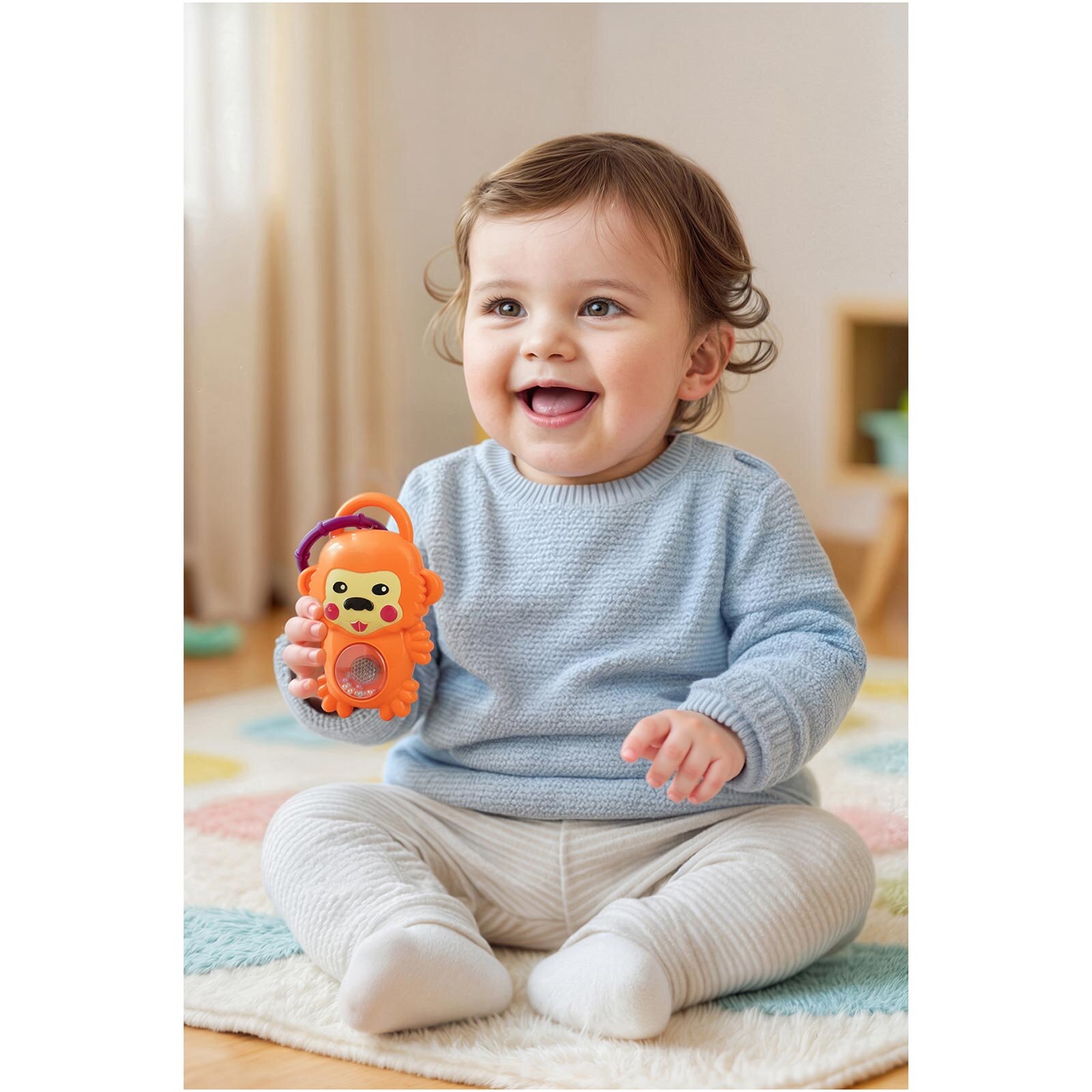 Babycim Neşeli Sesli Pilli Çıngırak Babycim Neşeli Sesli Pilli Çıngırak