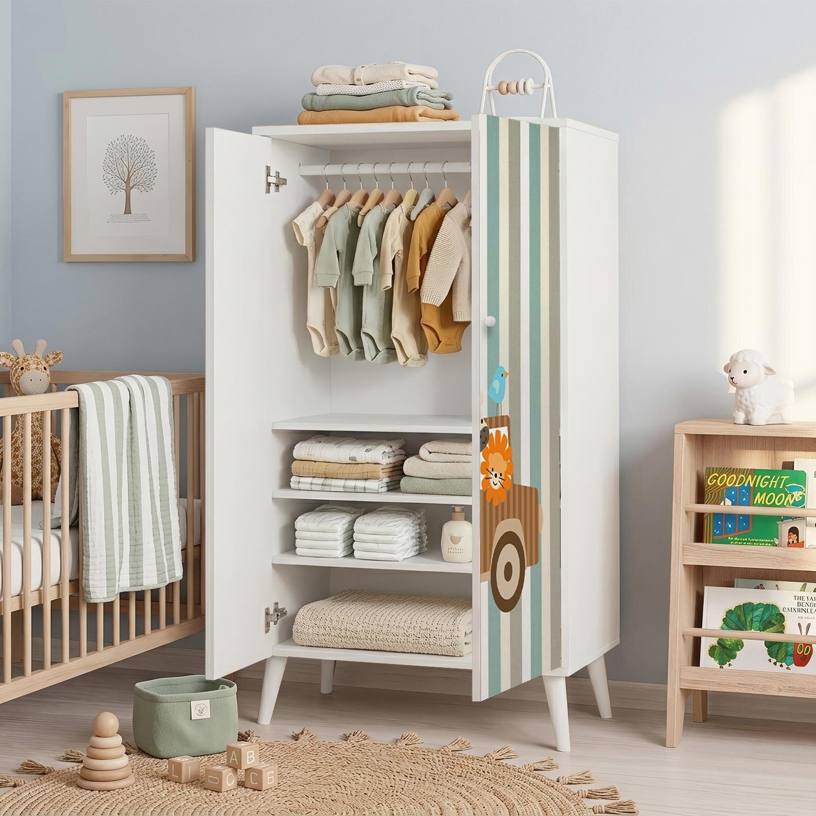 babydrop 2 Kapılı Dolap Safari