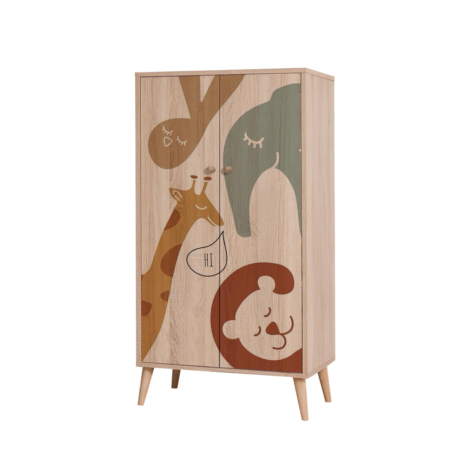 babydrop  2 Kapılı Dolap Zoo