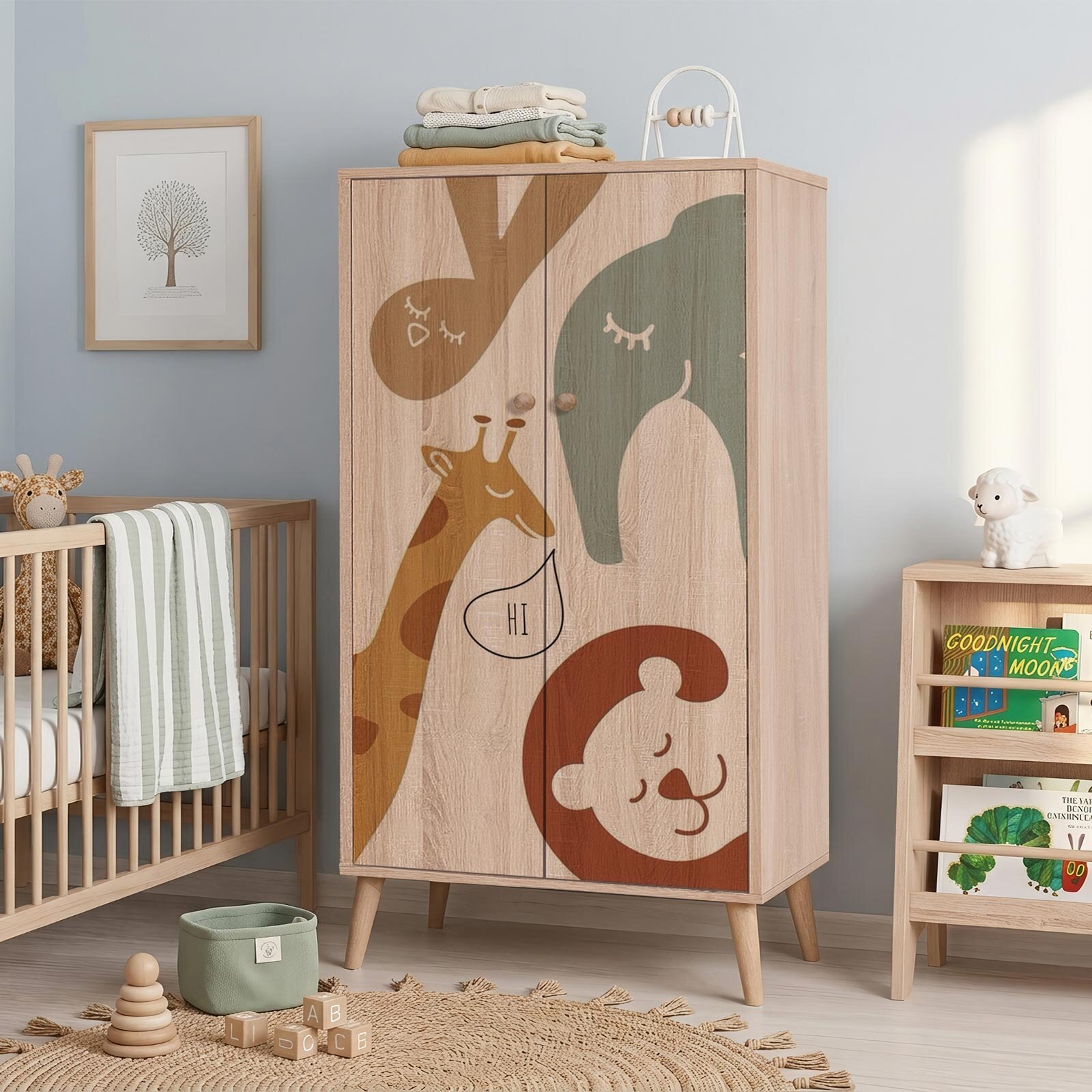 babydrop  2 Kapılı Dolap Zoo