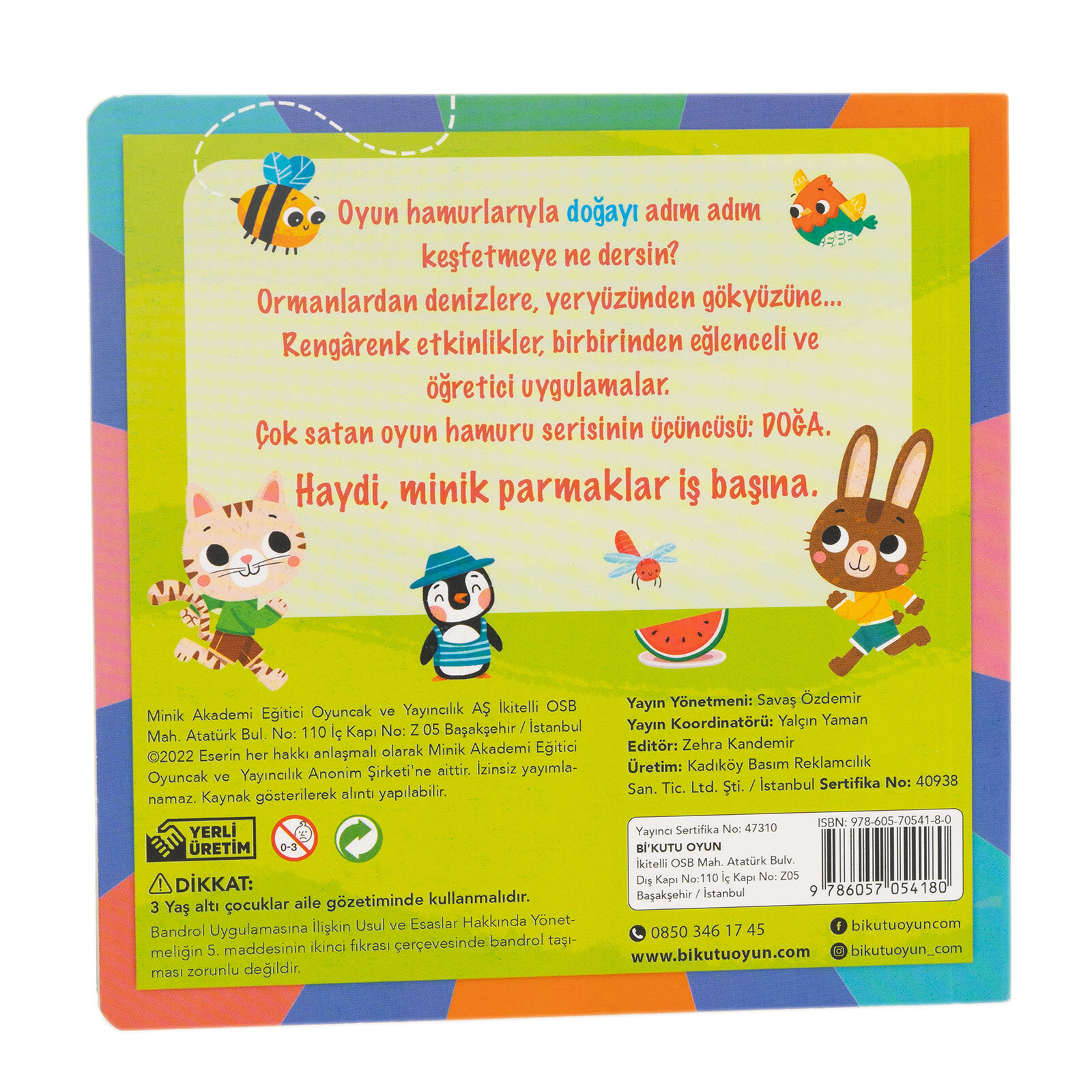 Bahar Aktivite Kitabı ve 3x50gr Hamur Hediyeli Bahar Aktivite Kitabı ve 3x50gr Hamur Hediyeli