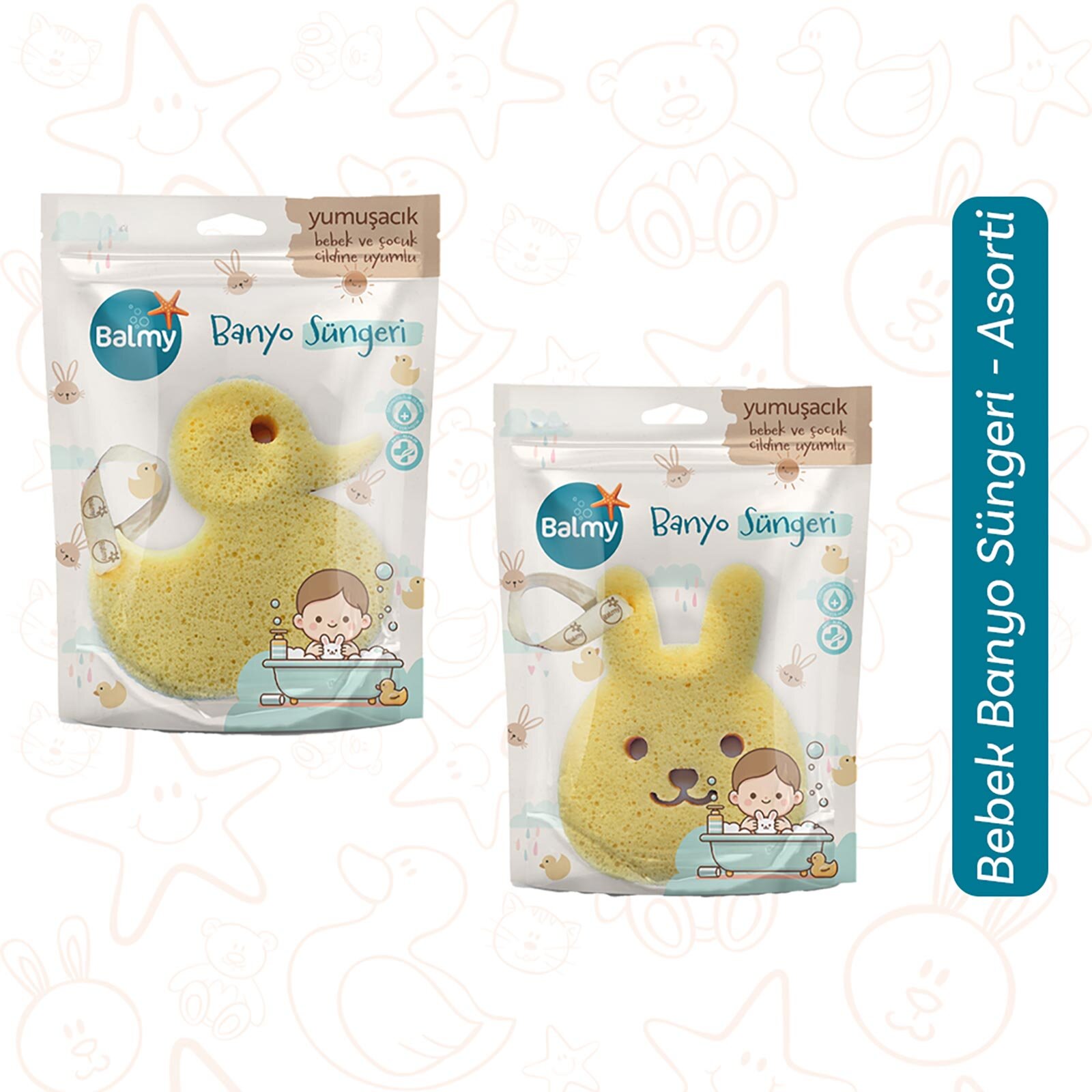 Banyo Süngeri Asortili
