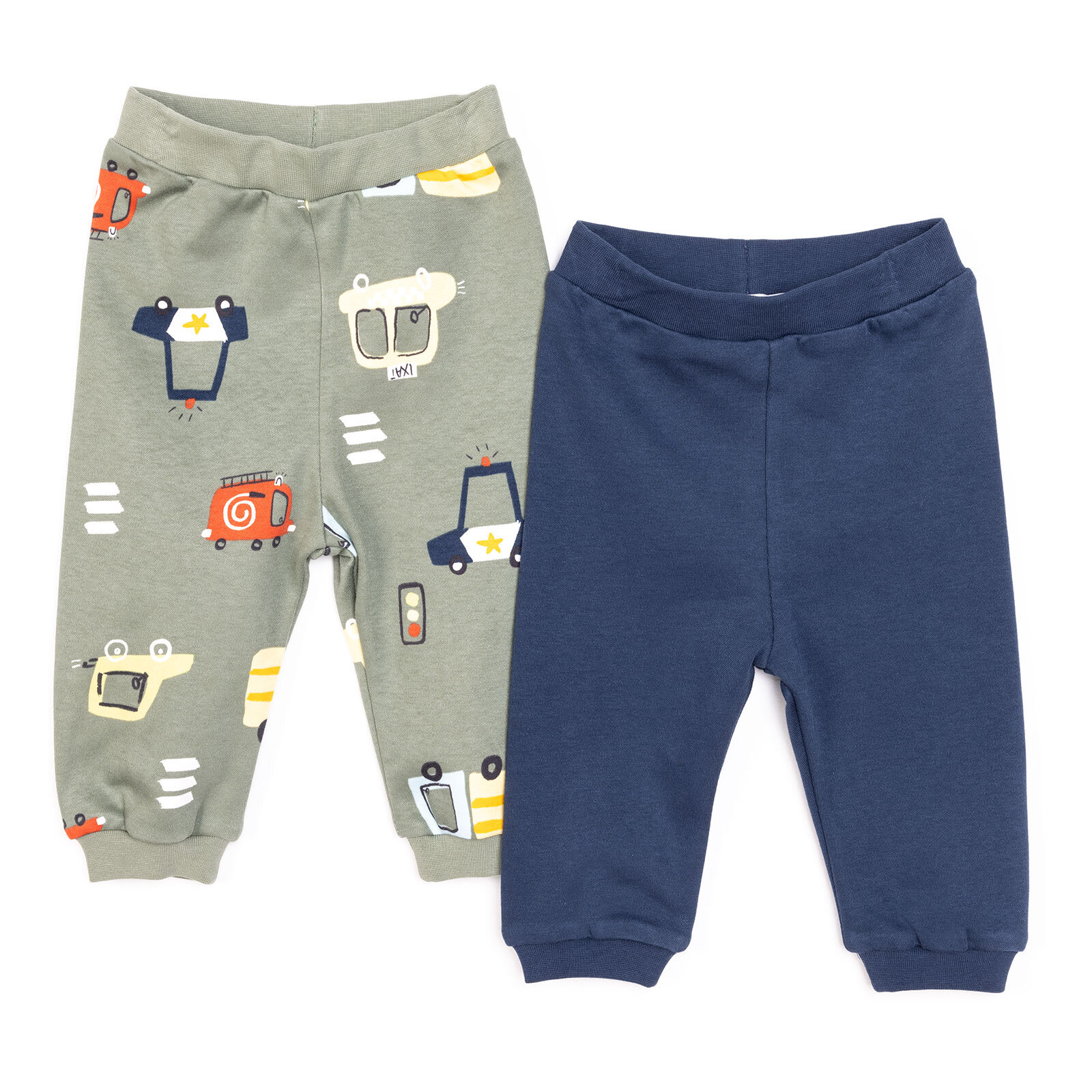 Basic Araba Desenli 2li Patiksiz Alt Erkek Bebek
