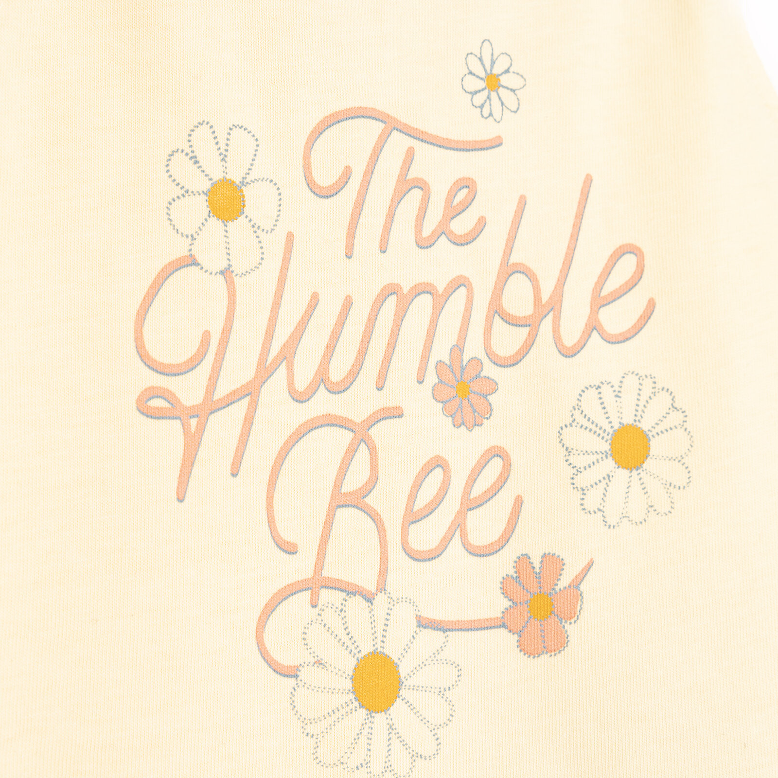 Basic Arı ve Çiçek Baskılı Fırfırlı Atlet-Şort Kız Bebek