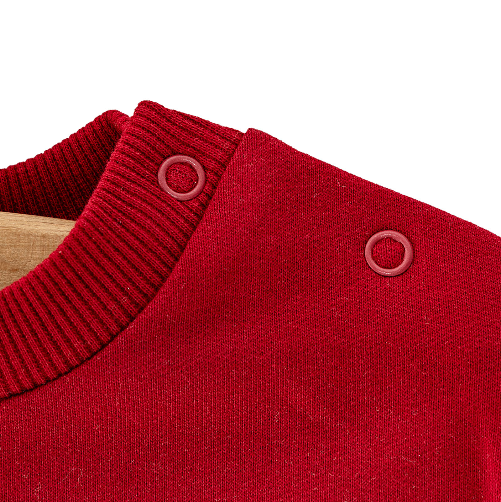 Erkek Bebek Sweatshirt Şardonlu Aslan Desenli Bisiklet Yaka Uzun Kol Bordo