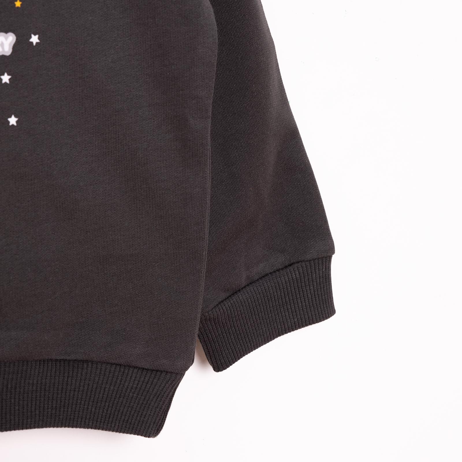 Erkek Bebek Sweatshirt Şardonlu Çıtçıtlı Bisiklet Yaka Uzun Kol Koyu Gri Erkek Bebek Sweatshirt Şardonlu Çıtçıtlı Bisiklet Yaka Uzun Kol Koyu Gri