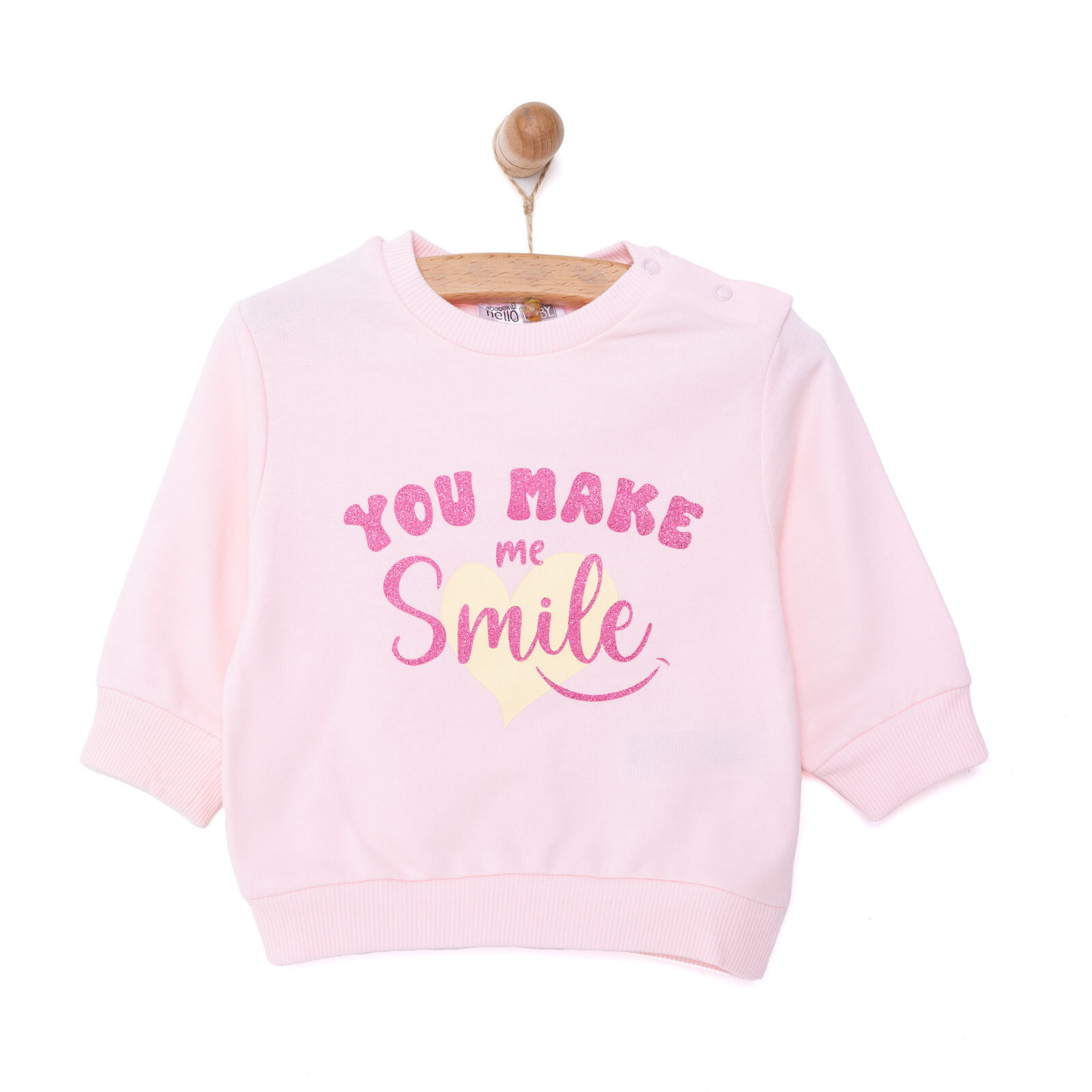 Basic Az Şardonlu Aslan Desenli Sweatshirt Kız Bebek Basic Az Şardonlu Aslan Desenli Sweatshirt Kız Bebek