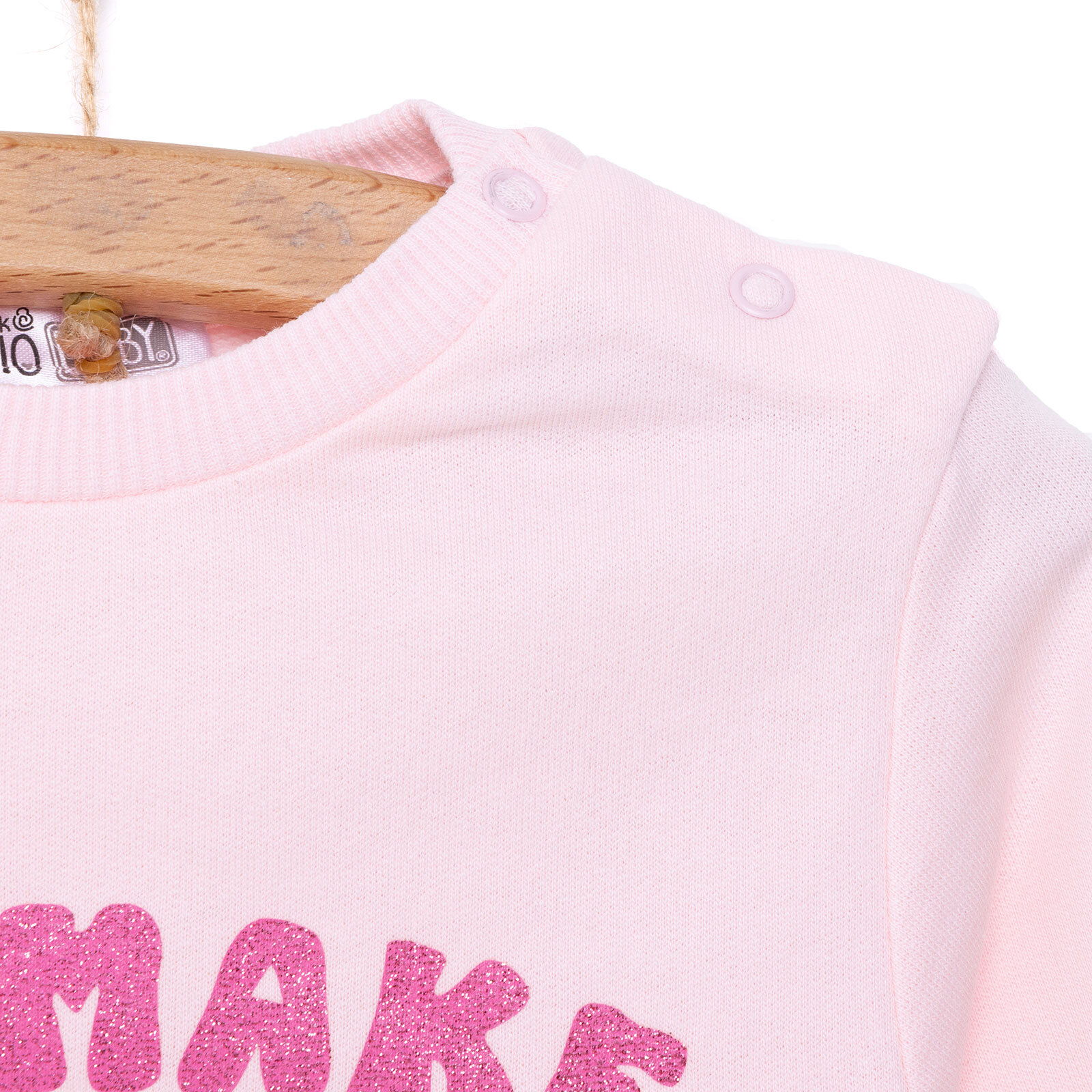 Basic Az Şardonlu Aslan Desenli Sweatshirt Kız Bebek Basic Az Şardonlu Aslan Desenli Sweatshirt Kız Bebek