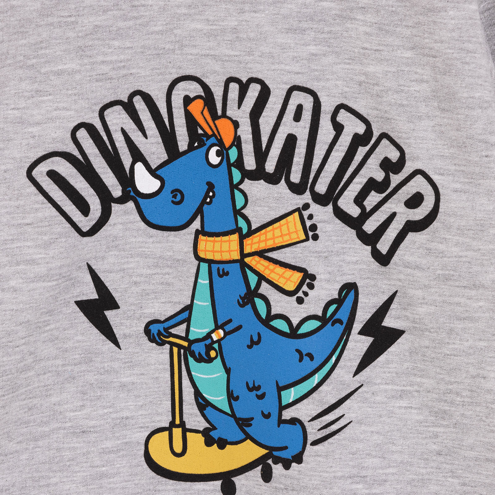 Erkek Bebek Sweatshirt Şardonlu Dinokater Desenli Bisiklet Yaka Uzun Kol Erkek Bebek Sweatshirt Şardonlu Dinokater Desenli Bisiklet Yaka Uzun Kol