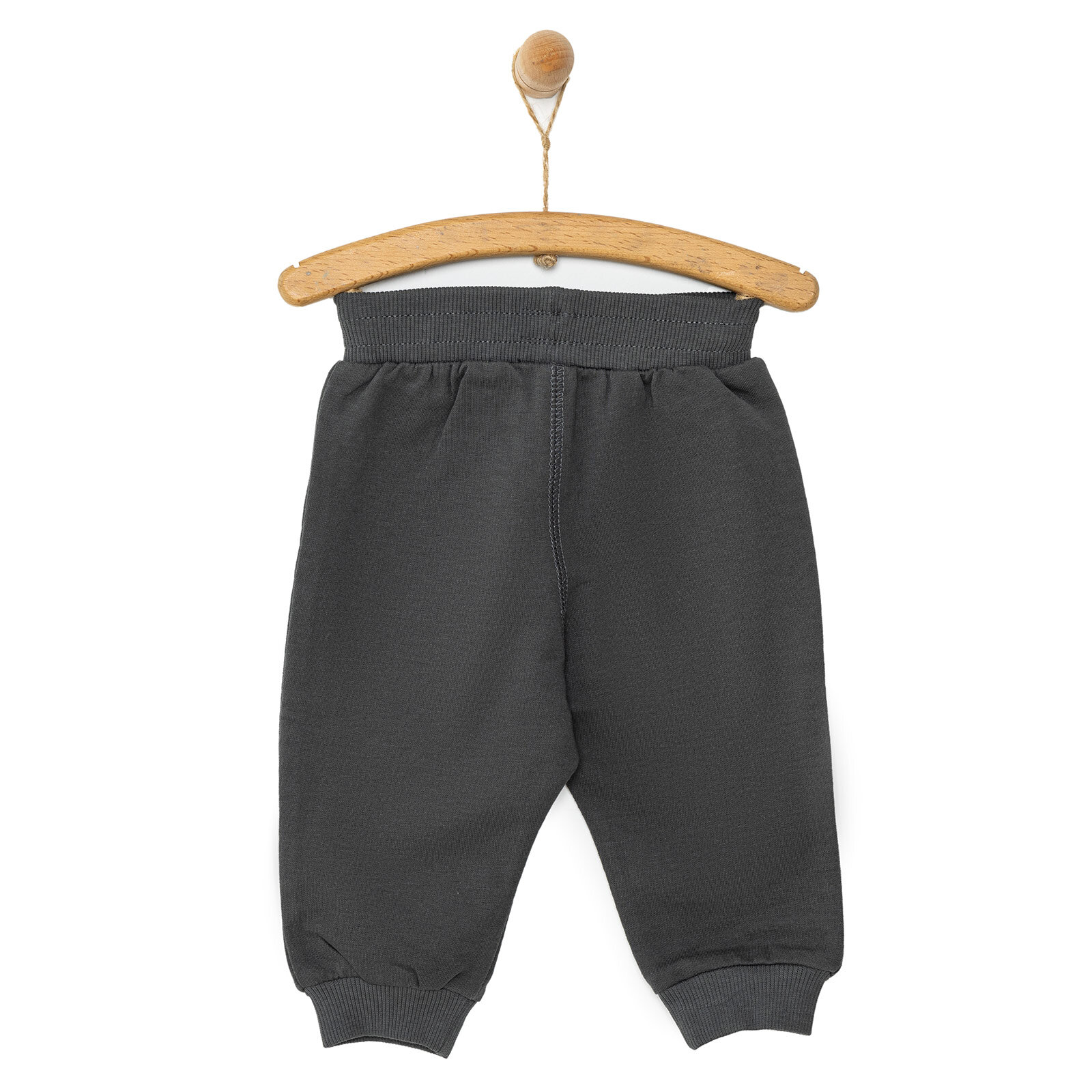 Erkek Bebek Eşofman Alt Basic Şardonlu Ribanalı Paça