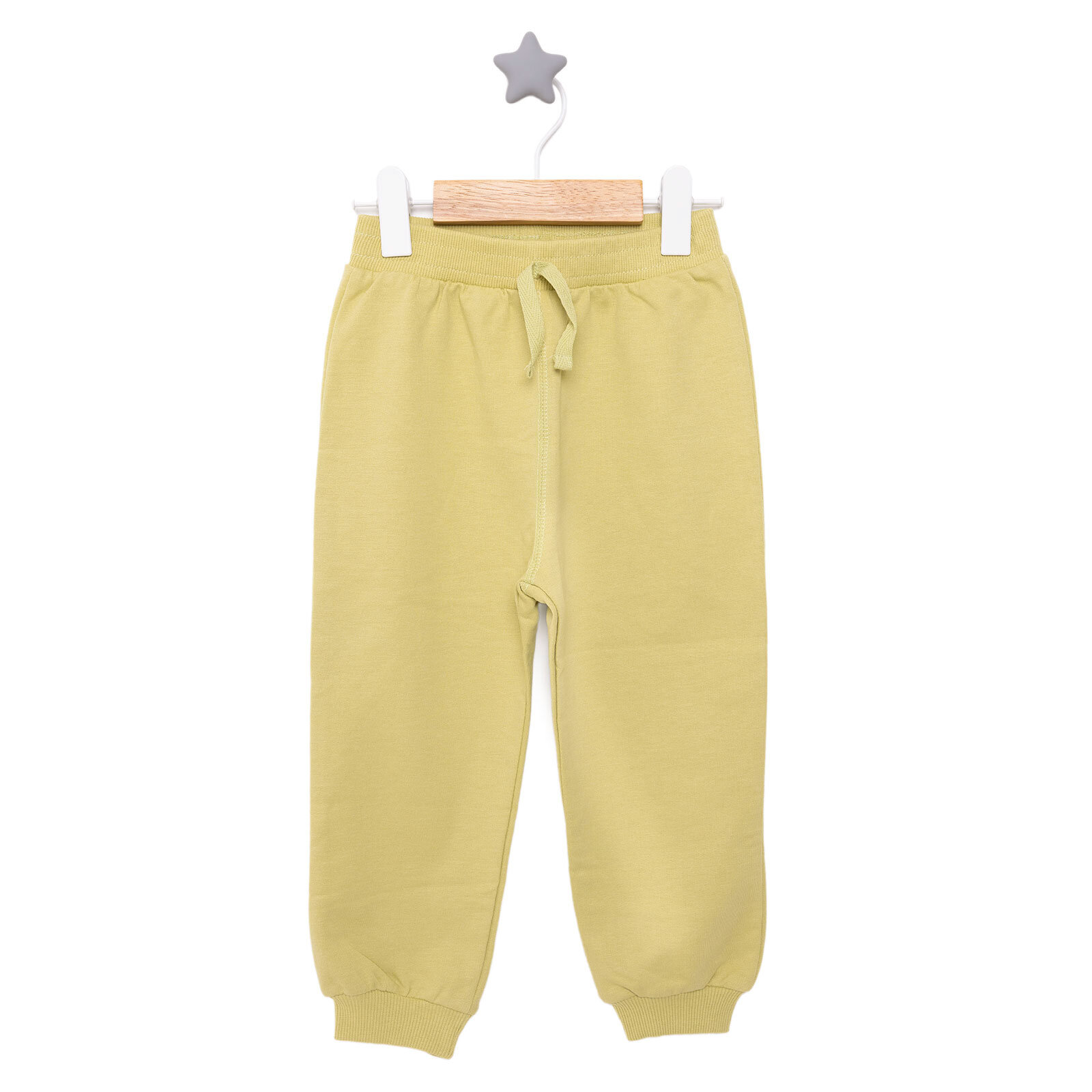 Unisex Bebek Eşofman Alt Basic İki İplik Kumaş Ribanalı Paça