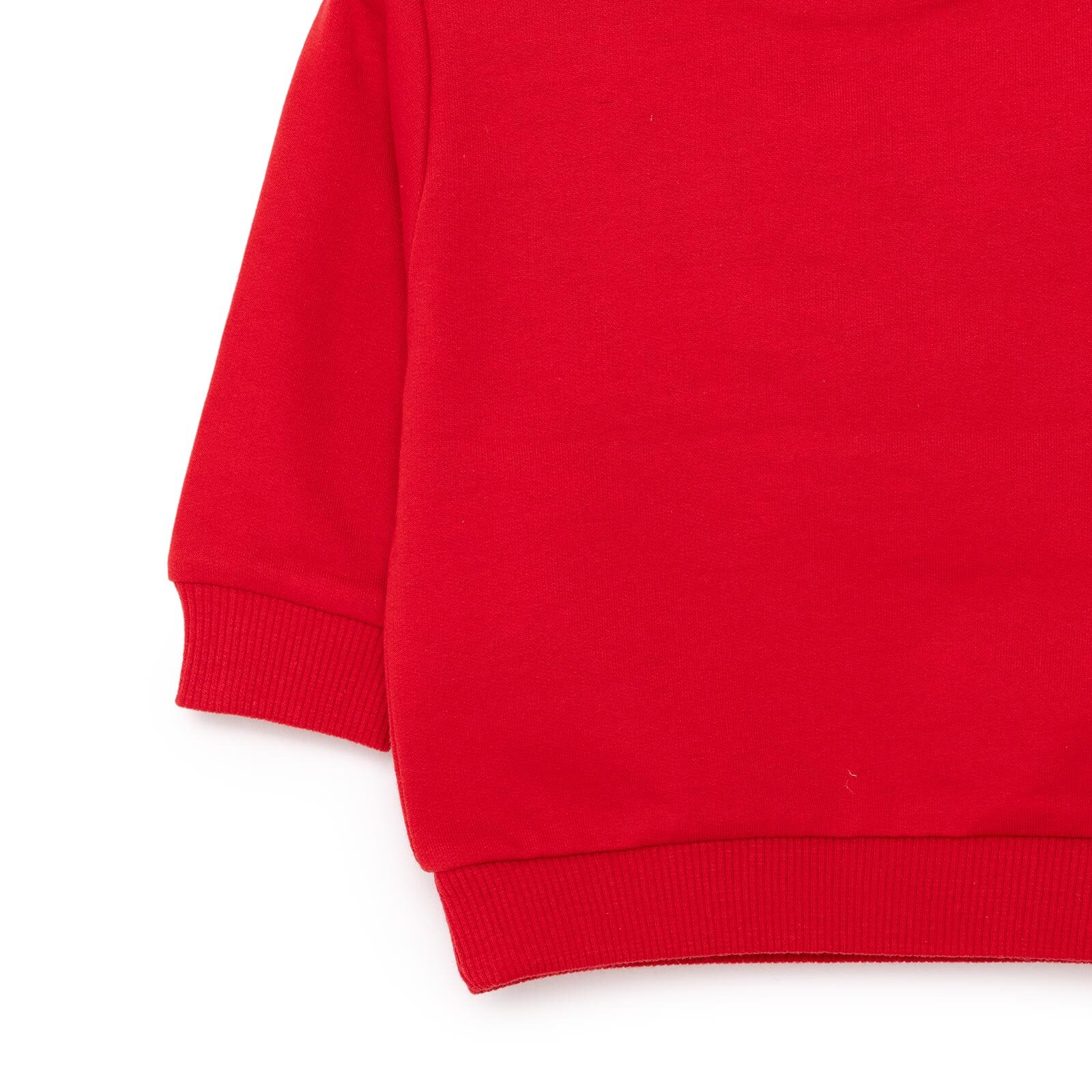 Basic Az Şardonlu Geyik Desenli Sweatshirt Kız Bebek