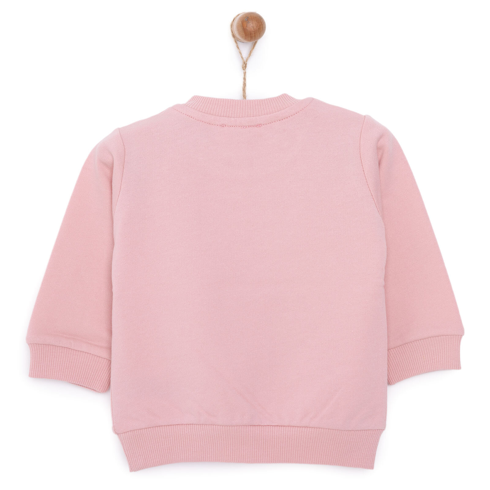 Basic Az Şardonlu Kelebek Desenli Sweatshirt Kız Bebek