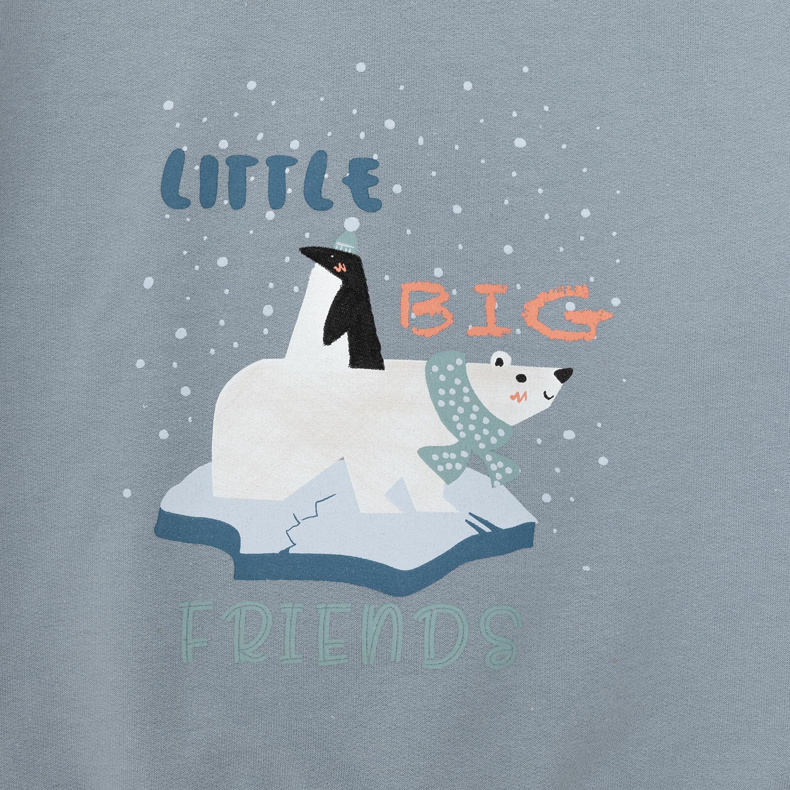 Basic Az Şardonlu Kutup Ayısı Desenli Sweatshirt Erkek Bebek