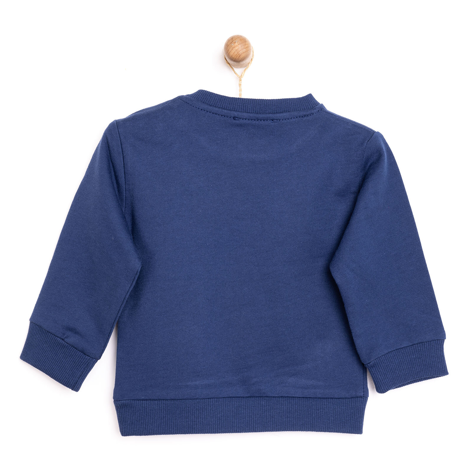 Basic Az Şardonlu Okul Temalı Sweatshirt Erkek Bebek