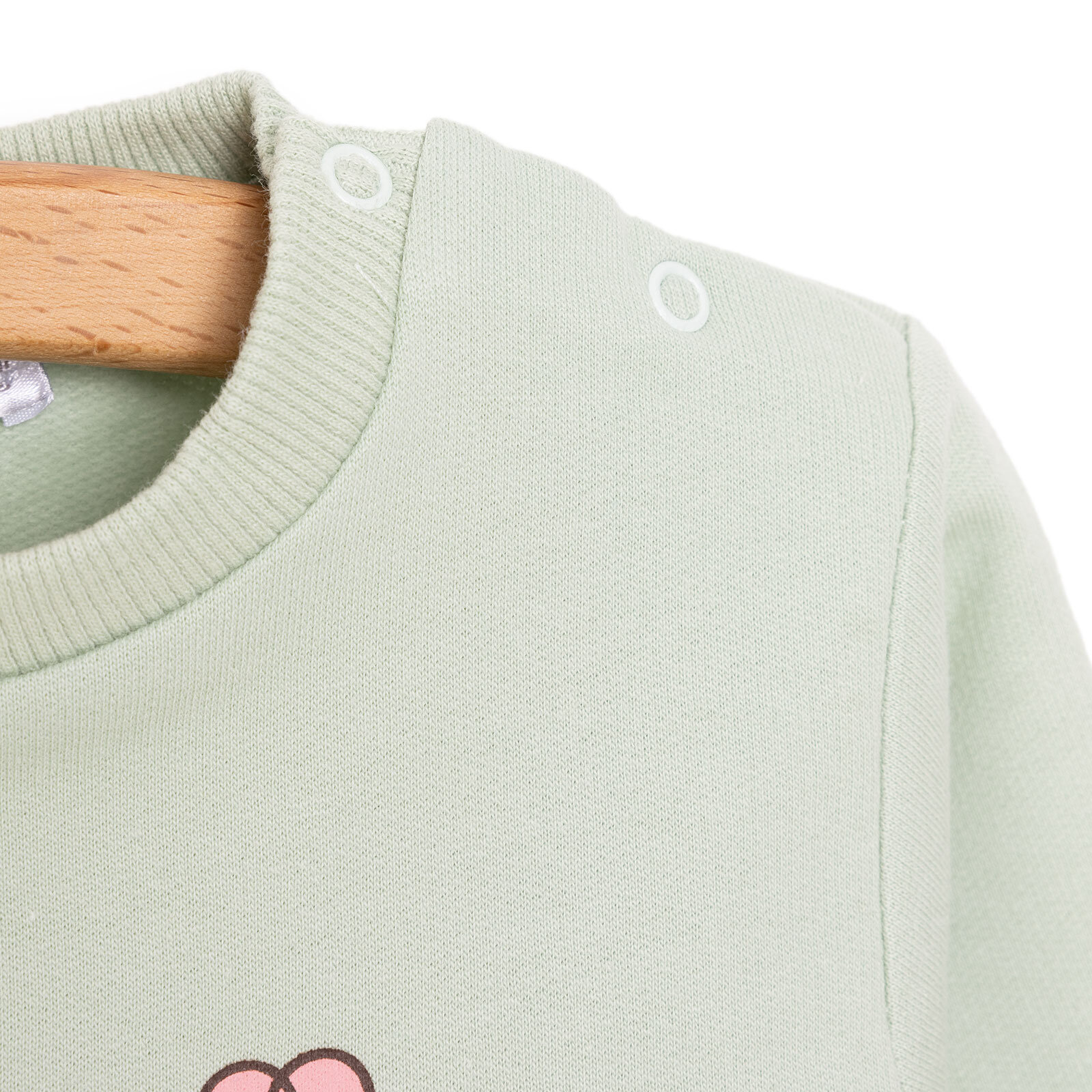 Kız Bebek Sweatshirt Şardonlu Sincap Desenli Bisiklet Yaka Uzun Kol Mint Kız Bebek Sweatshirt Şardonlu Sincap Desenli Bisiklet Yaka Uzun Kol Mint