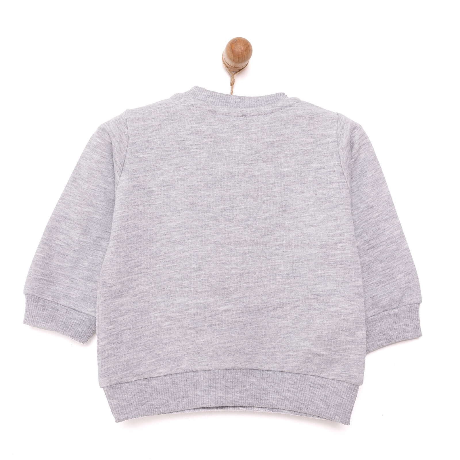 Basic Az Şardonlu Tilki Desenli Sweatshirt Kız Bebek