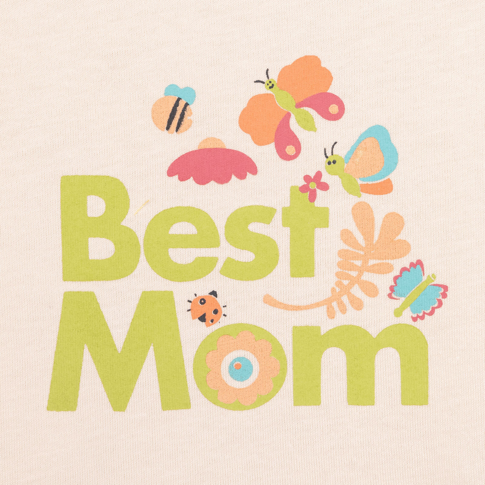 Basic Best Mom Baskılı Tshirt Kız Bebek