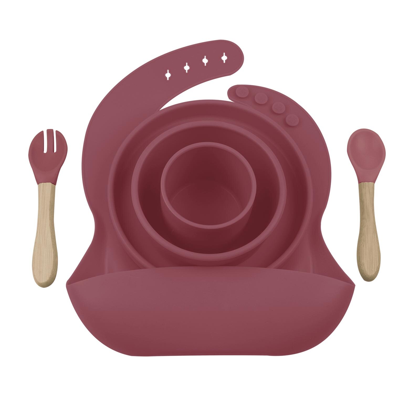 Basic BLW Set 3 Silikon Beslenme Seti 5'li