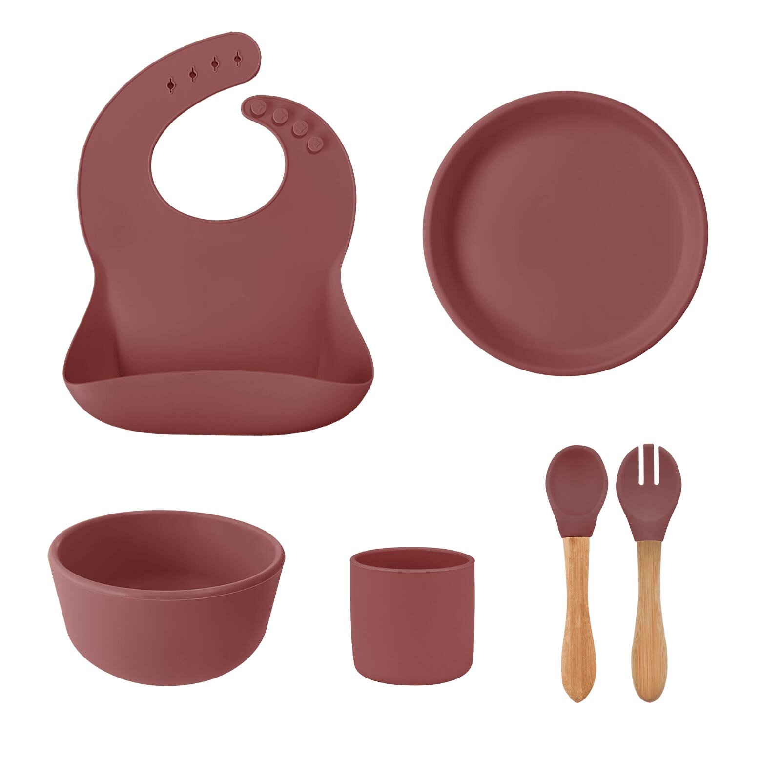 Basic BLW Set 3 Silikon Beslenme Seti 5'li