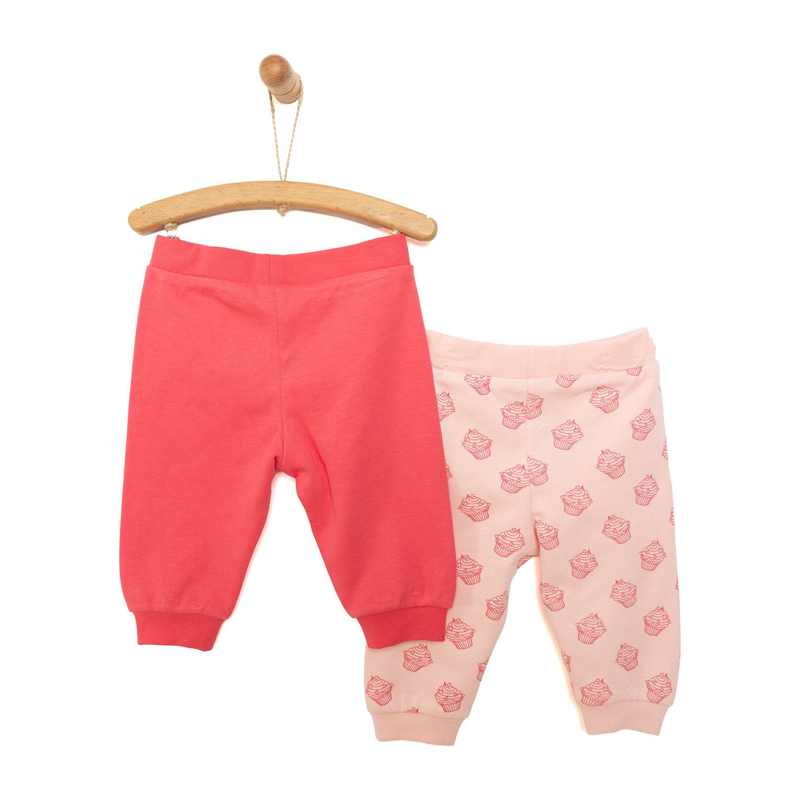 Basic Cupcake Desenli 2li Patiksiz Alt Kız Bebek