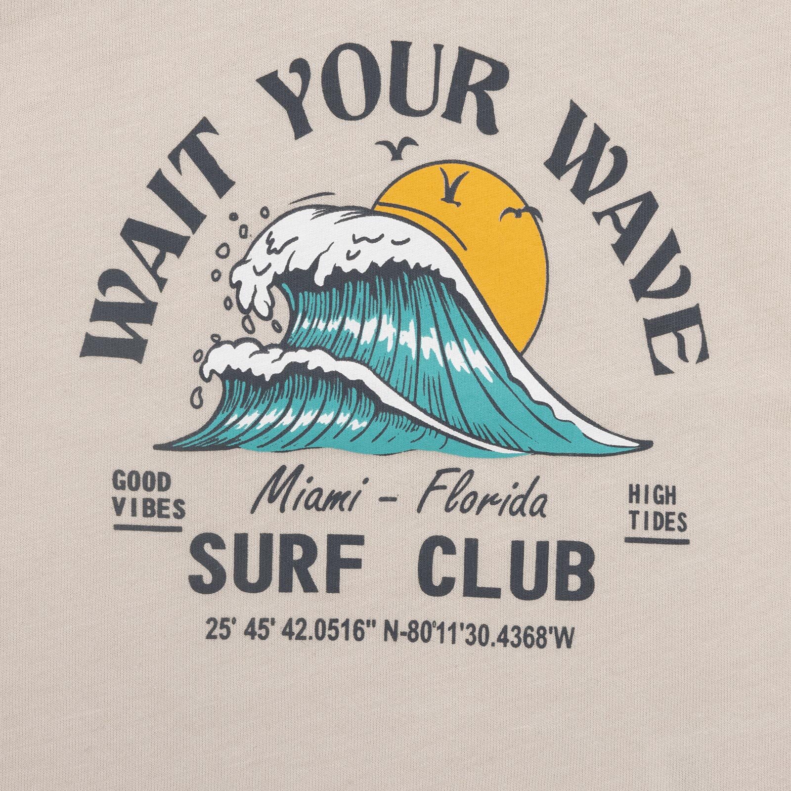 Basic Dalga Baskılı Tshirt Erkek Bebek