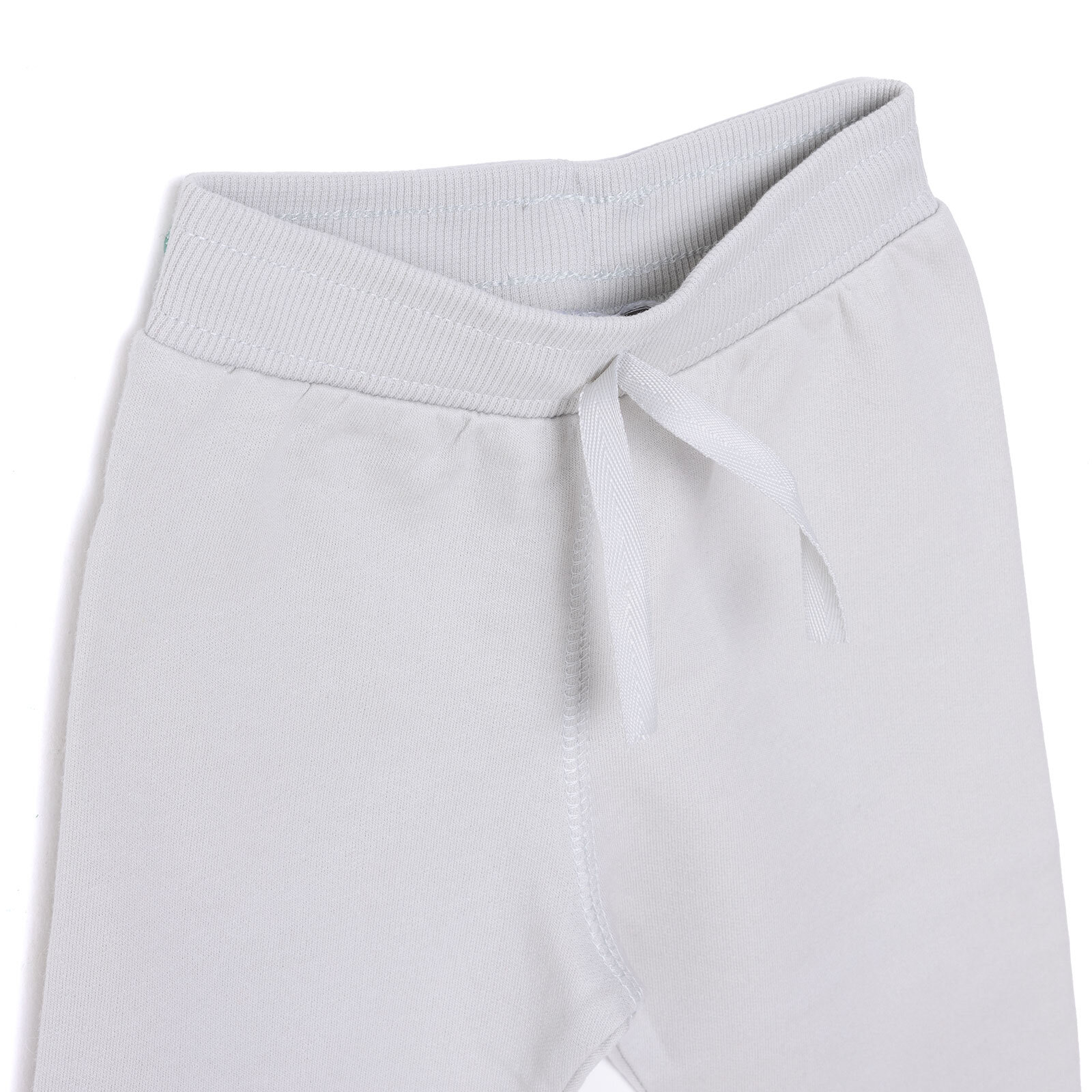 Erkek Bebek Eşofman Alt Şardonlu Kumaş Ribana Paça Gri