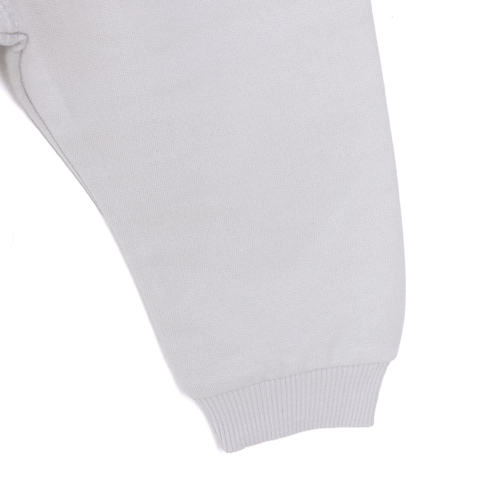 Erkek Bebek Eşofman Alt Şardonlu Kumaş Ribana Paça Gri