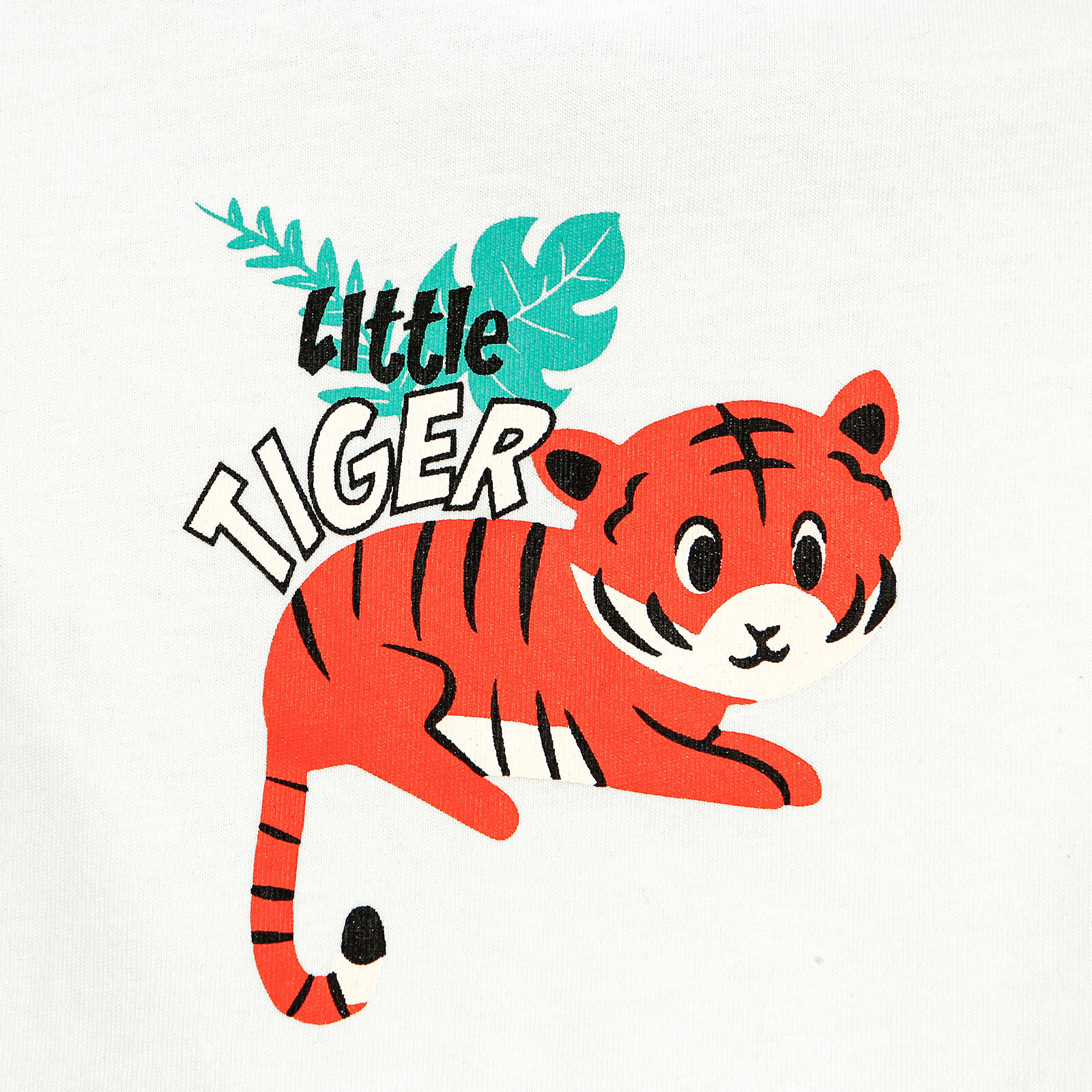 Basic Erkek Bebek Kaplan Baskılı Tshirt-Şort Takım Erkek Bebek