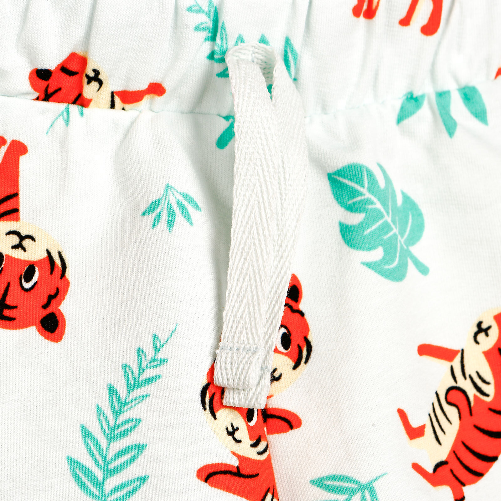 Basic Erkek Bebek Kaplan Baskılı Tshirt-Şort Takım Erkek Bebek