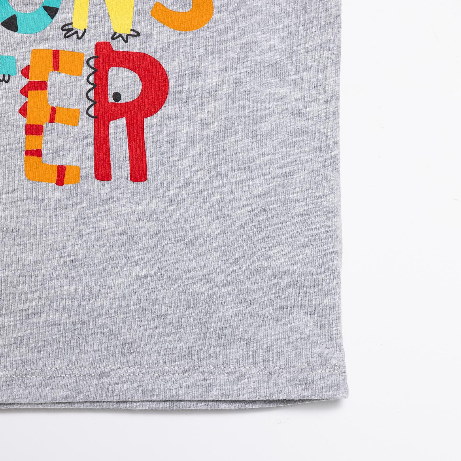 Basic Erkek Canavar Baskılı Atlet Tshirt Erkek Bebek Basic Erkek Canavar Baskılı Atlet Tshirt Erkek Bebek