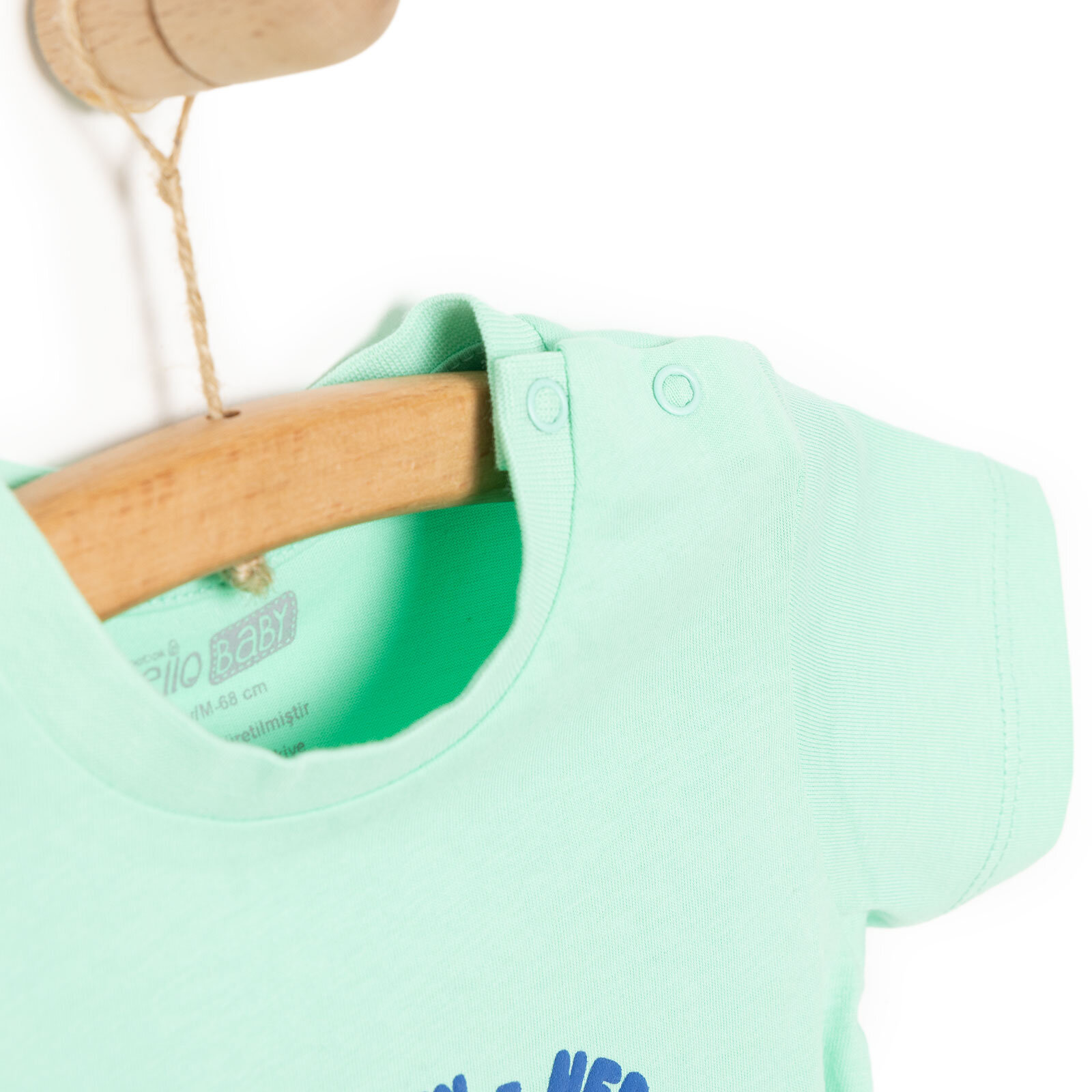 Basic Erkek Deniz ve Palmiye Baskılı T-Shirt Erkek Bebek