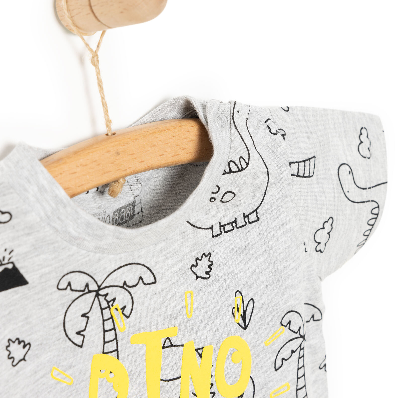 Basic Erkek Dino Eşler Baskılı T-Shirt Erkek Bebek