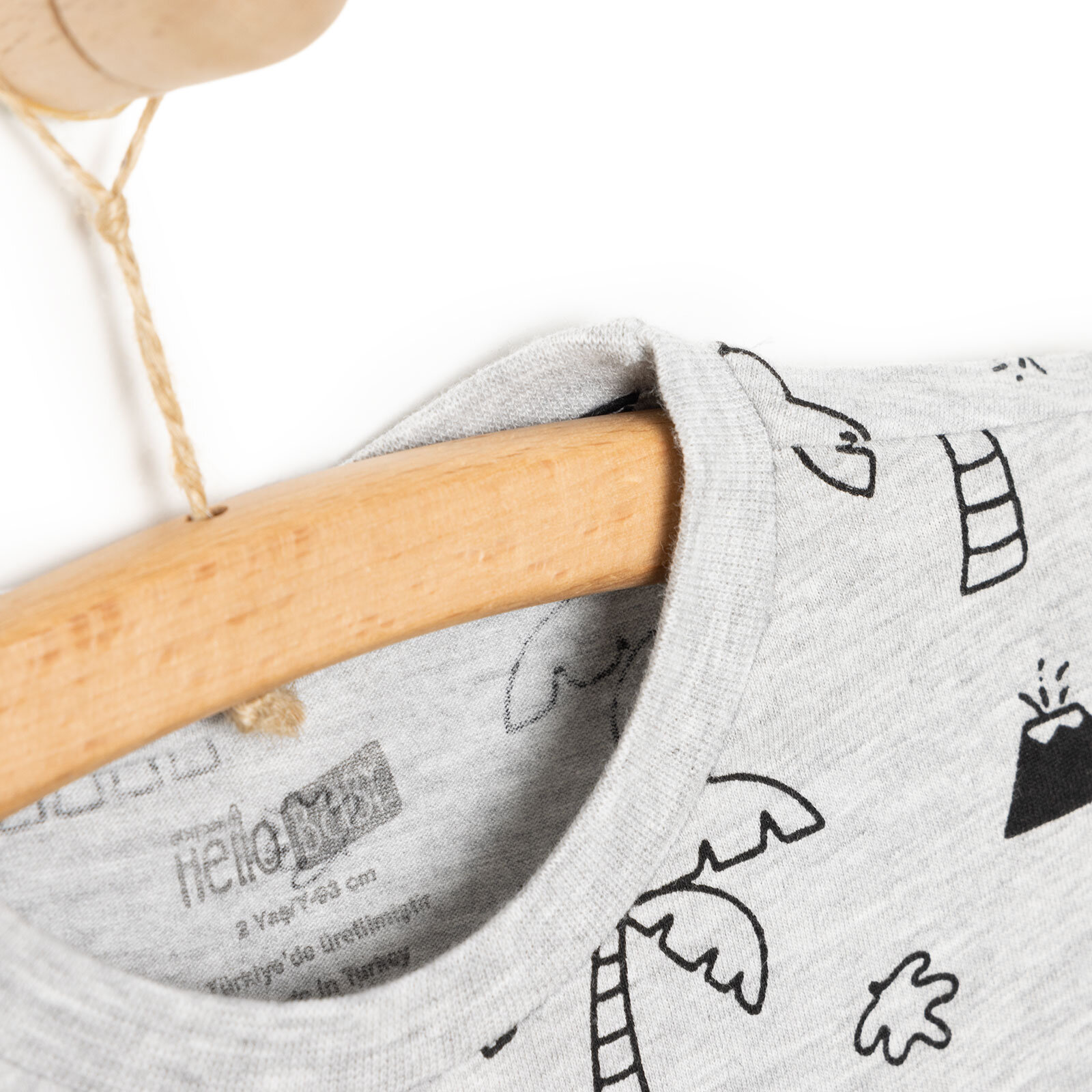 Basic Erkek Dino Eşler Baskılı T-Shirt Erkek Bebek