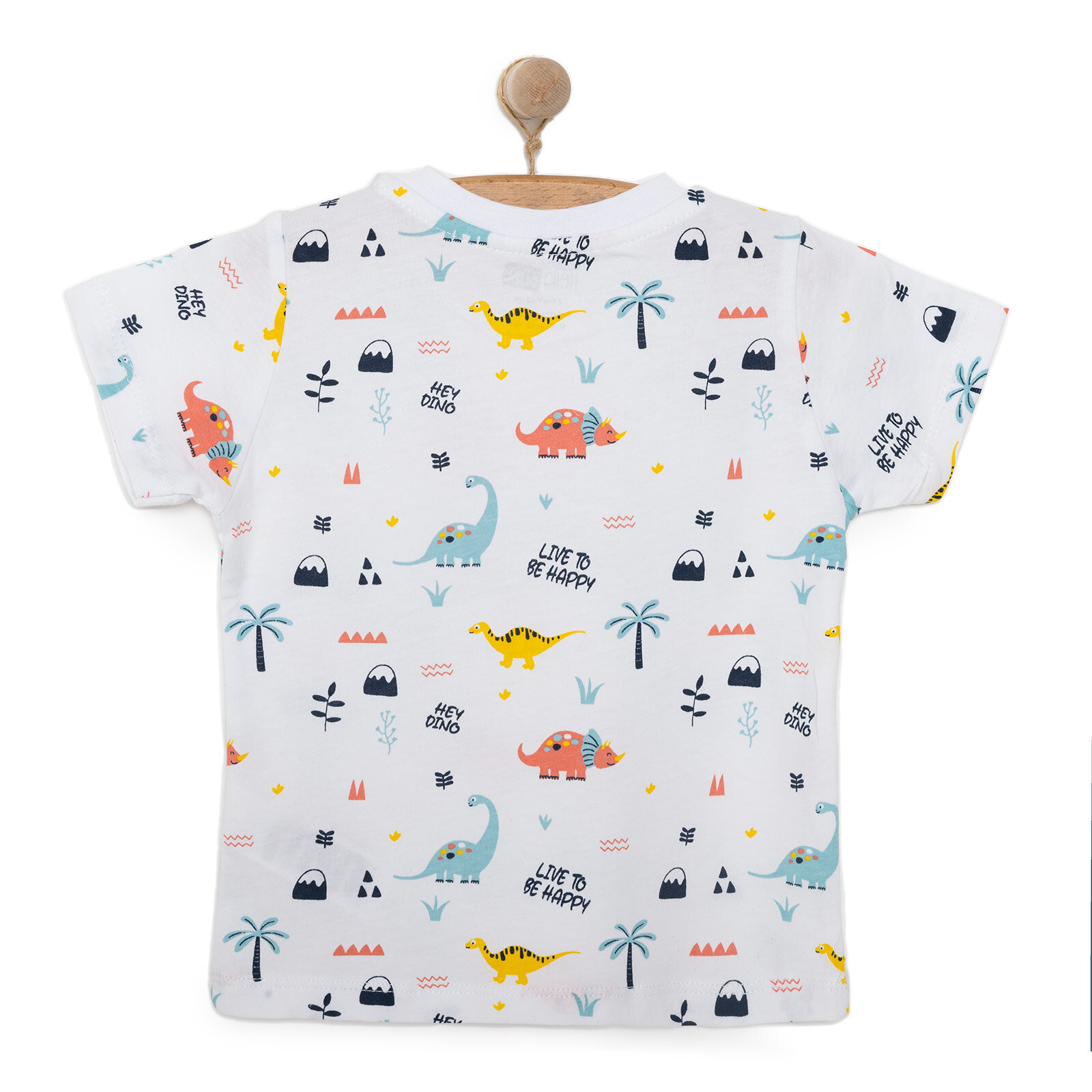 Basic Erkek Dinozor Baskılı T-Shirt Erkek Bebek