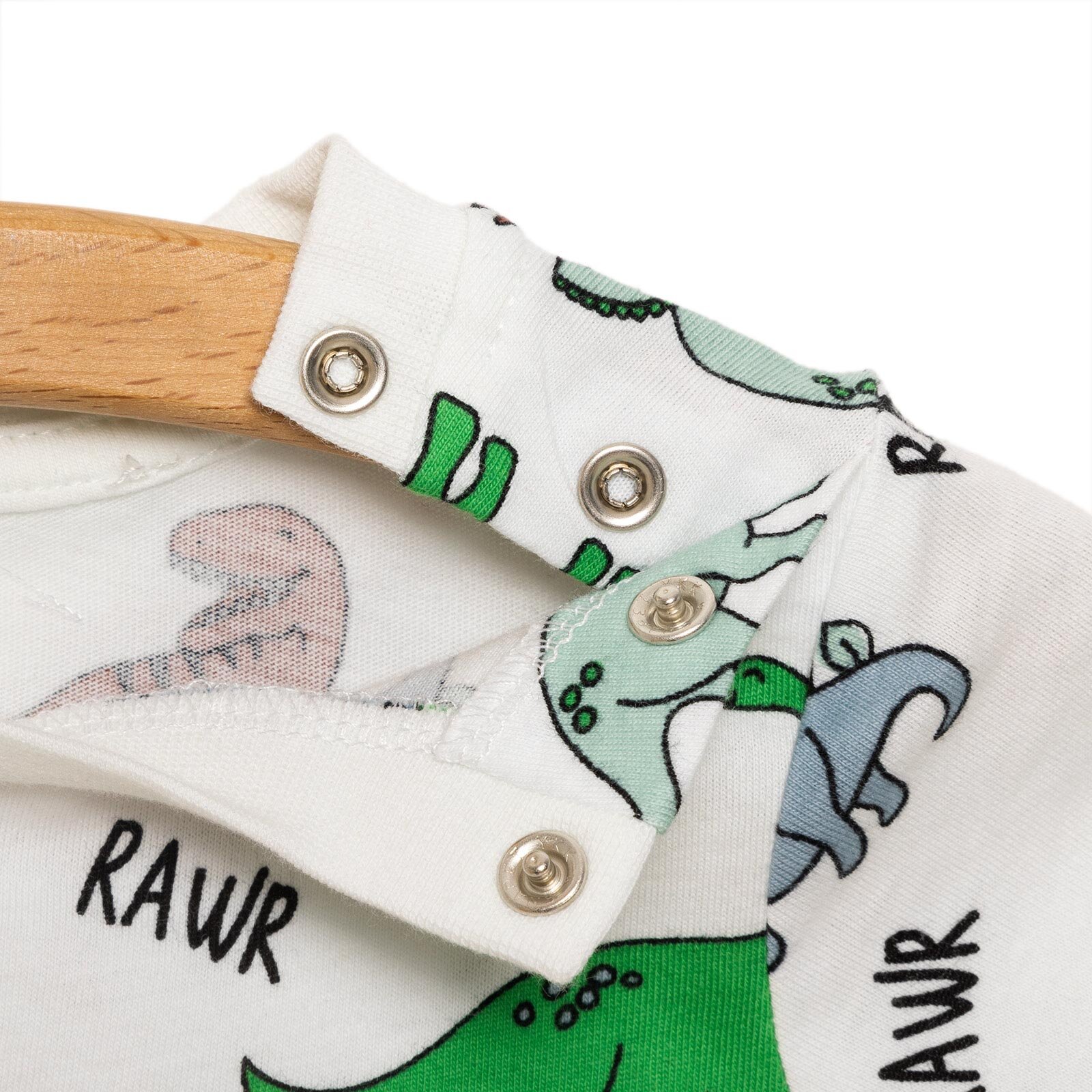 Basic Erkek Dinozor Desenli Şortlu Takım Erkek Bebek