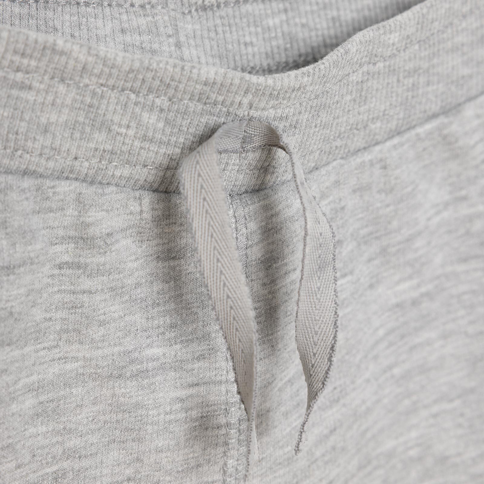 Unisex Eşofman Alt Şardonlu Gri Melanj