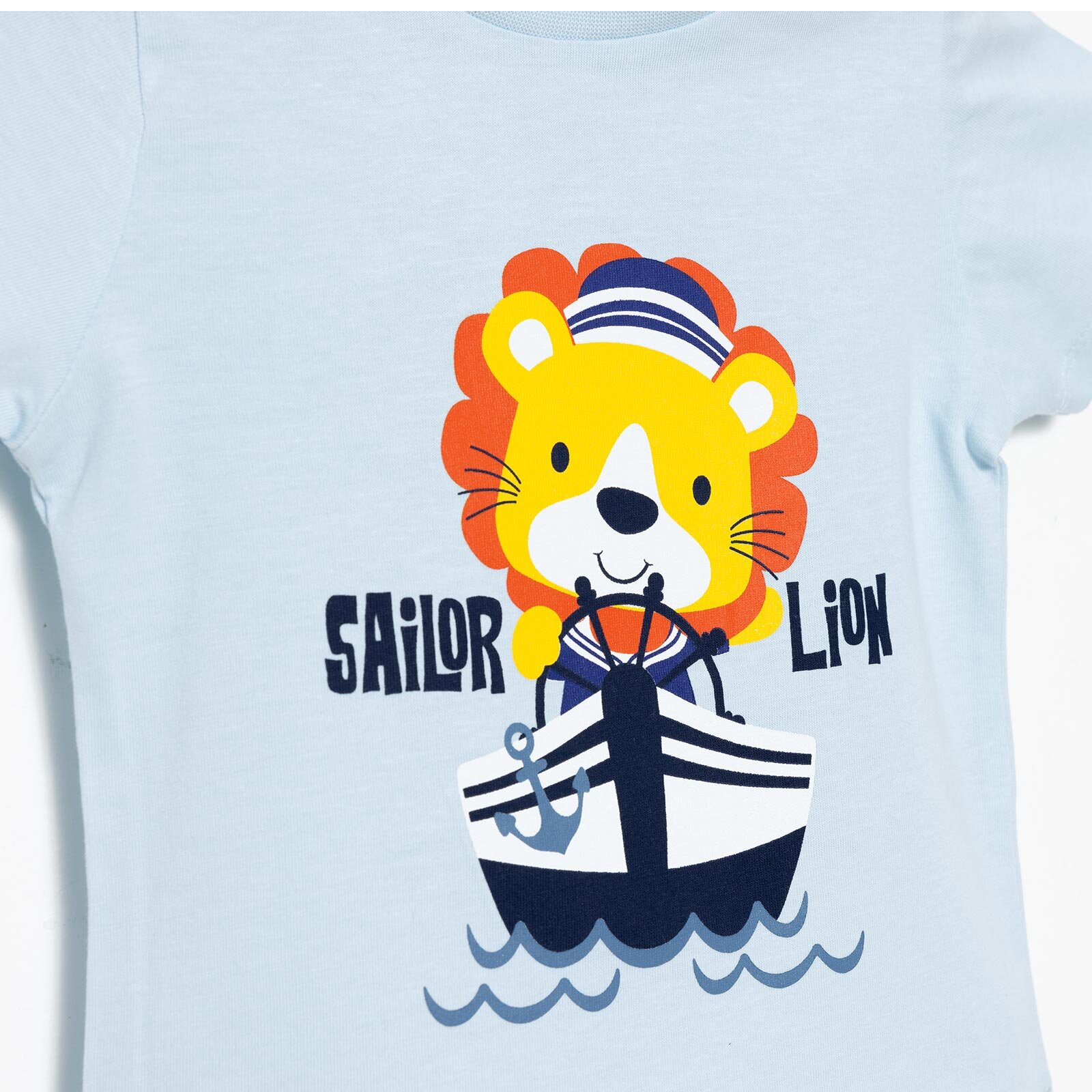 Basic Erkek Gemici Aslan Baskılı T-Shirt Erkek Bebek