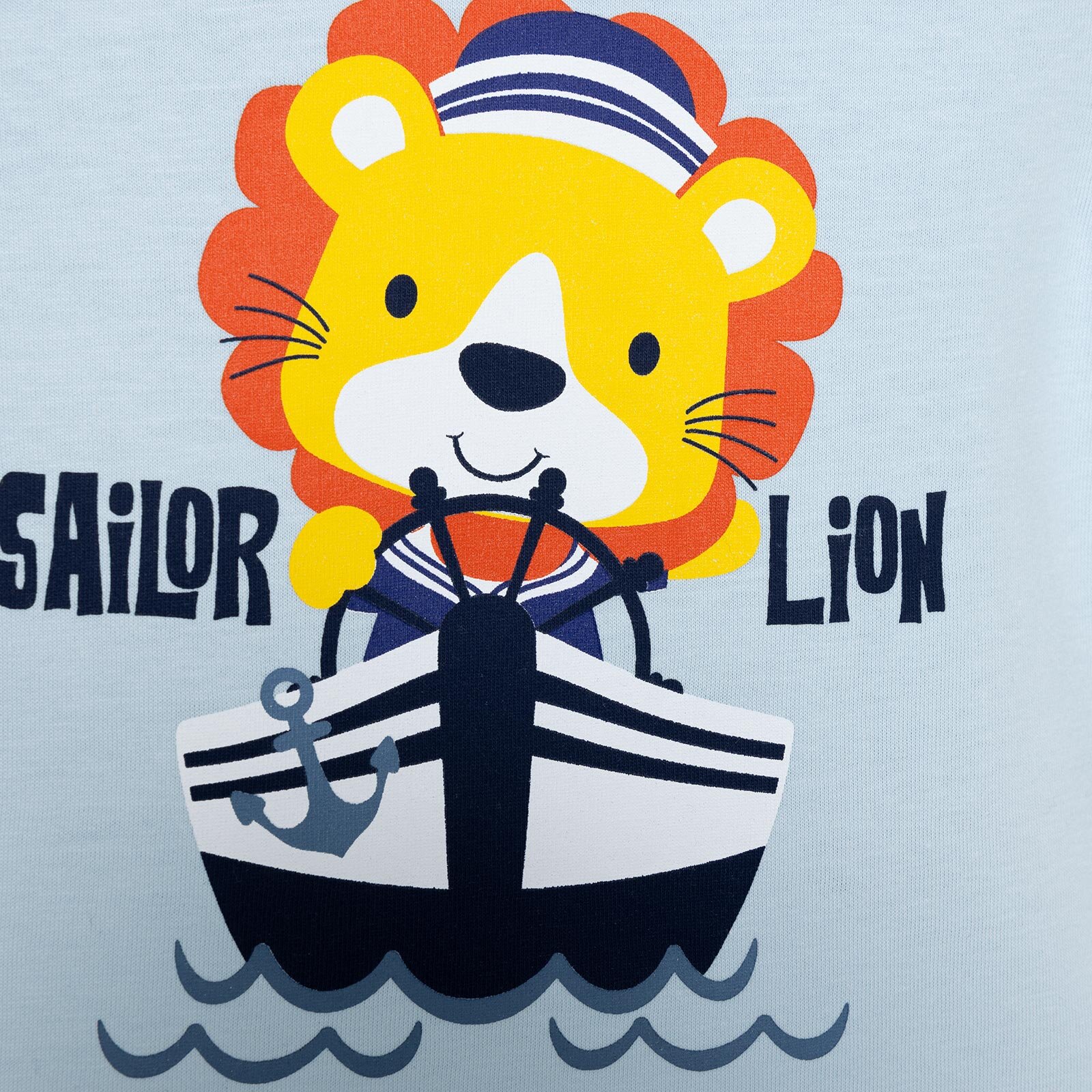 Basic Erkek Gemici Aslan Baskılı T-Shirt Erkek Bebek